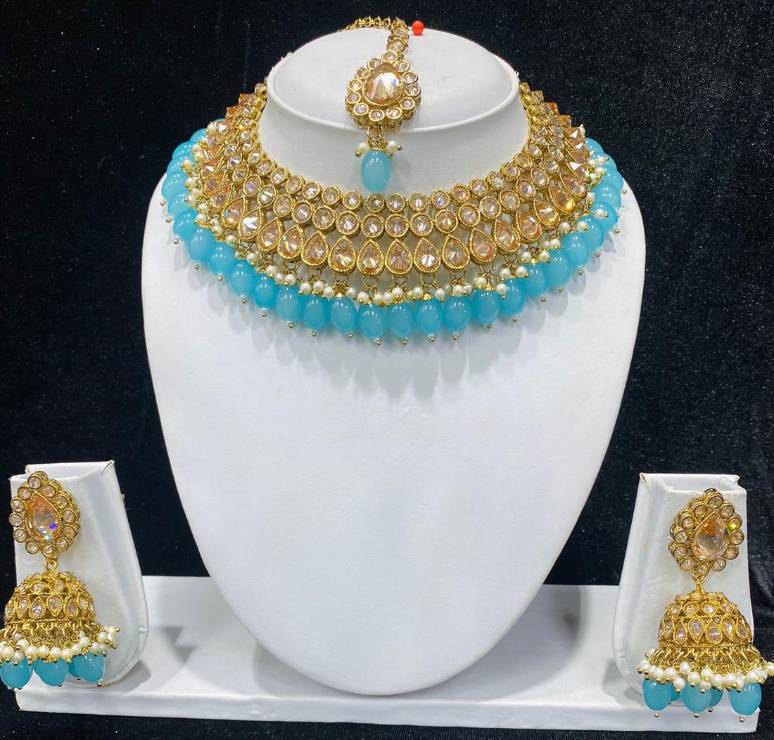Sky Blue Necklace Sets