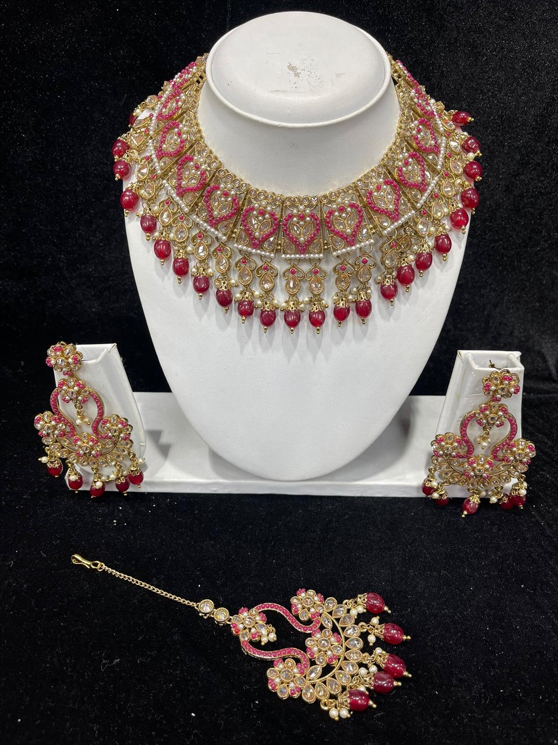 Plum & Gold Necklace Sets