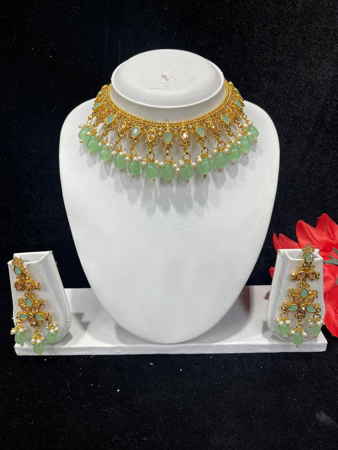 Mint & Gold Necklace Sets