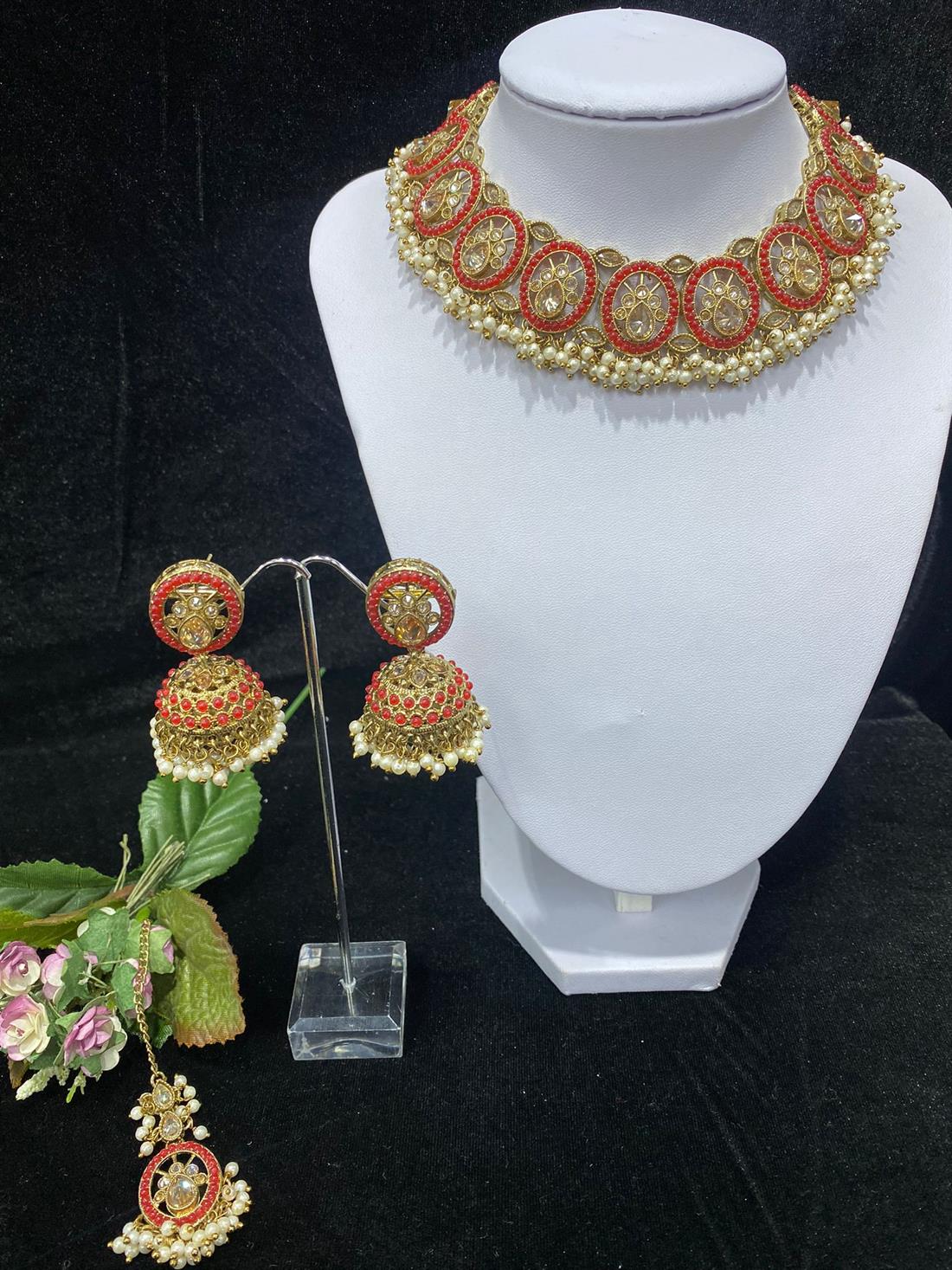 RED & Gold Necklace Sets