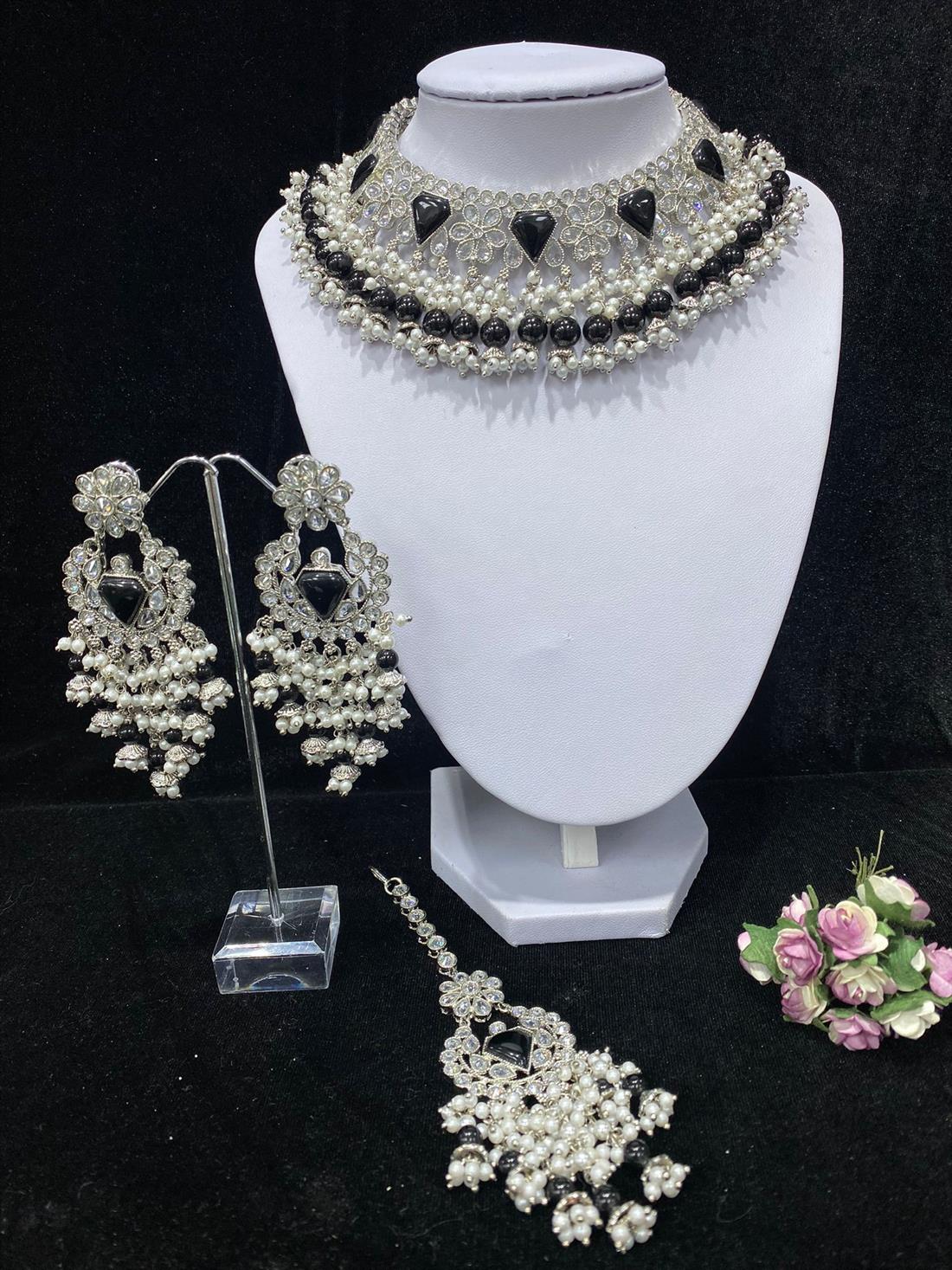 Black & Silver Necklace Sets