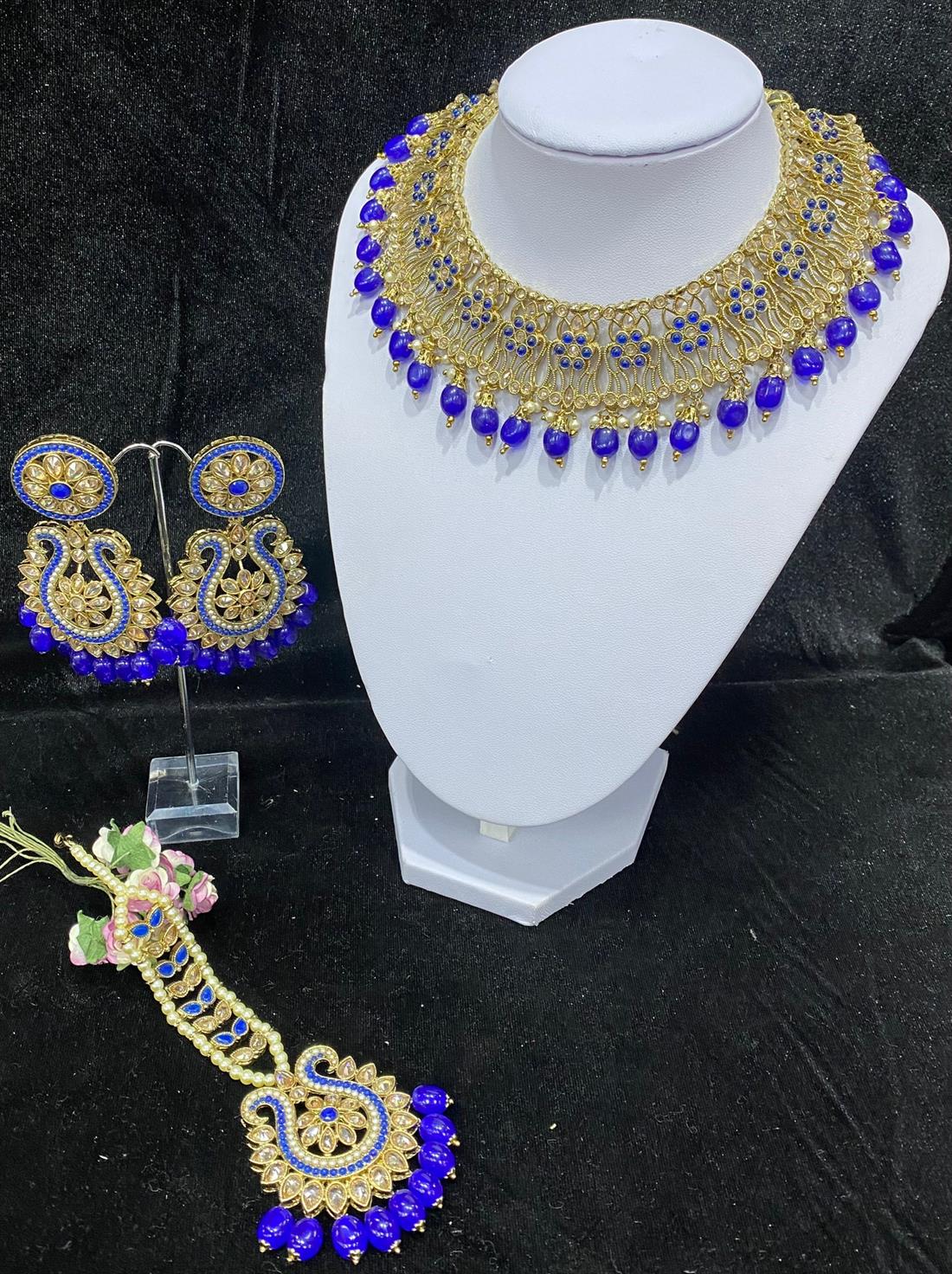 Blue & Gold Necklace Sets