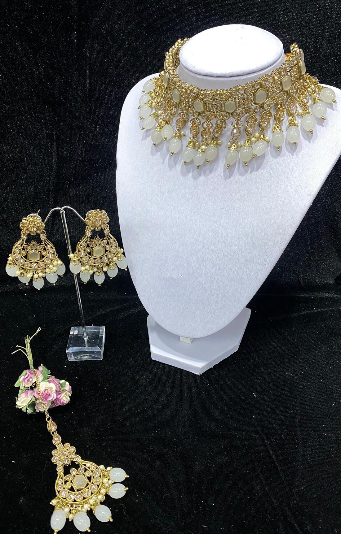 Gold & Grey Necklace Sets
