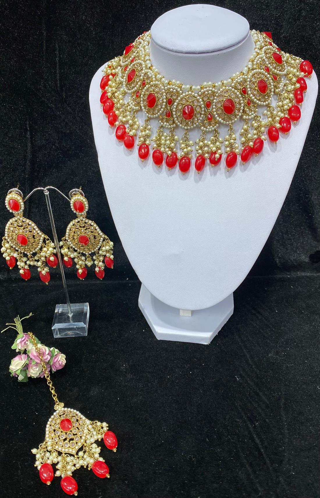 RED & Gold Necklace Sets