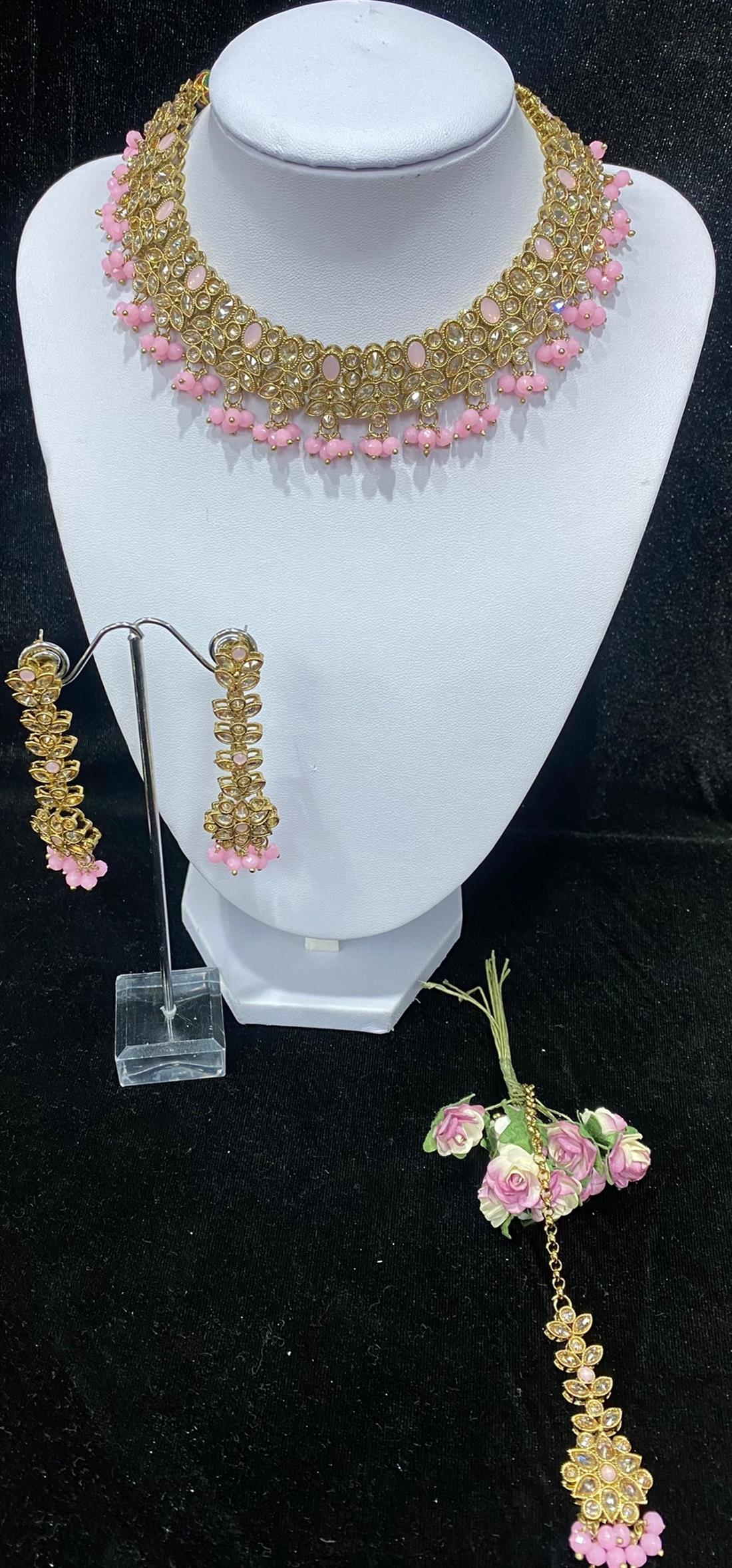 Pink & Gold Necklace Sets