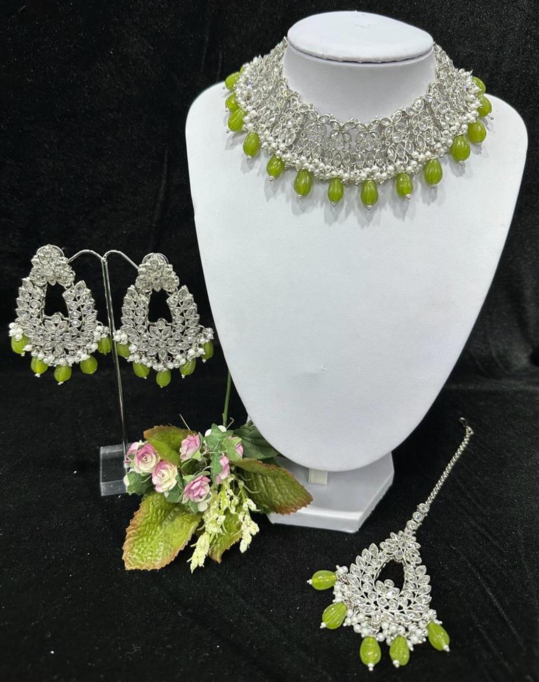 Sage Green Necklace Sets