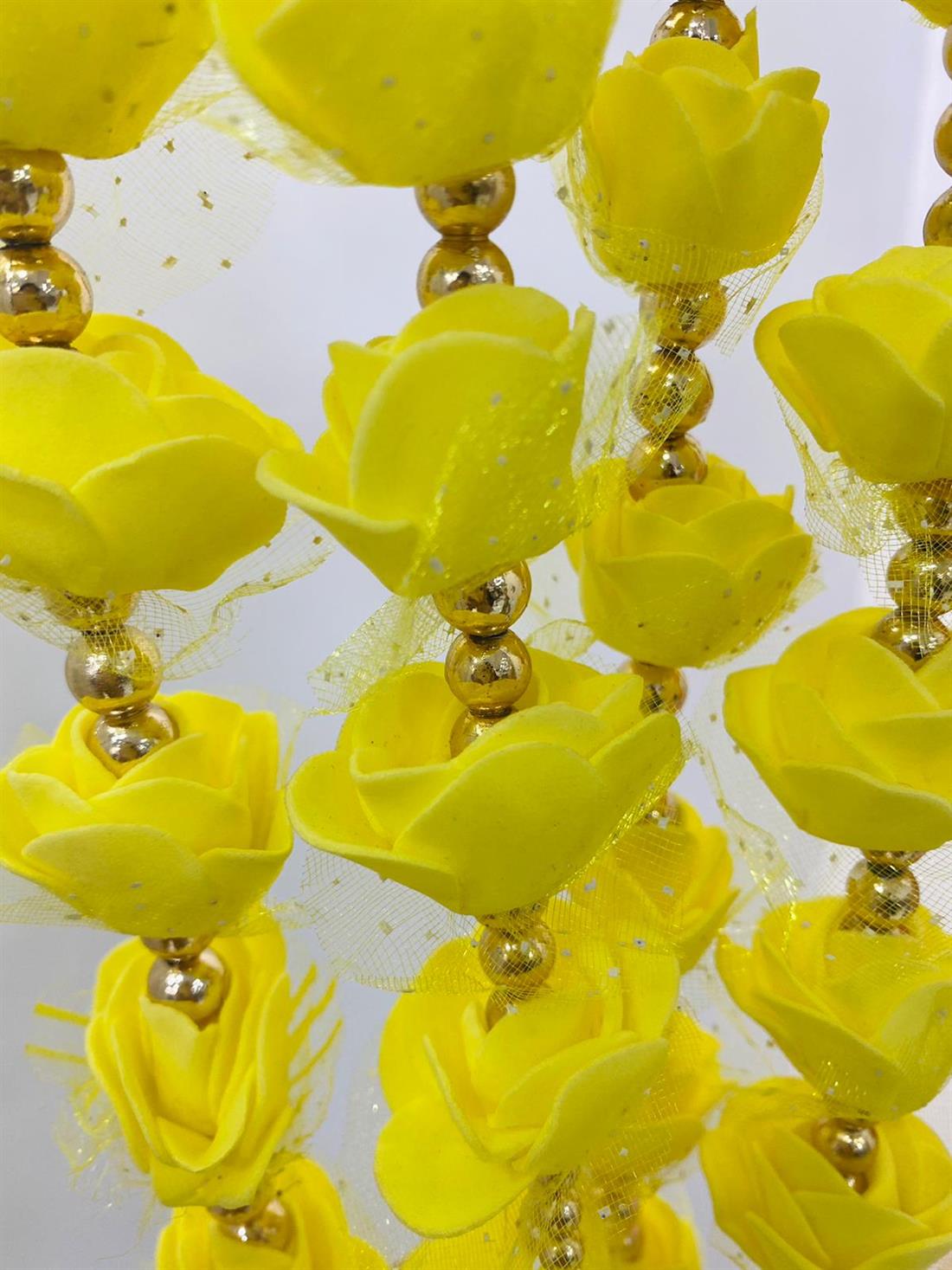 Yellow Lariya Wedding Garland