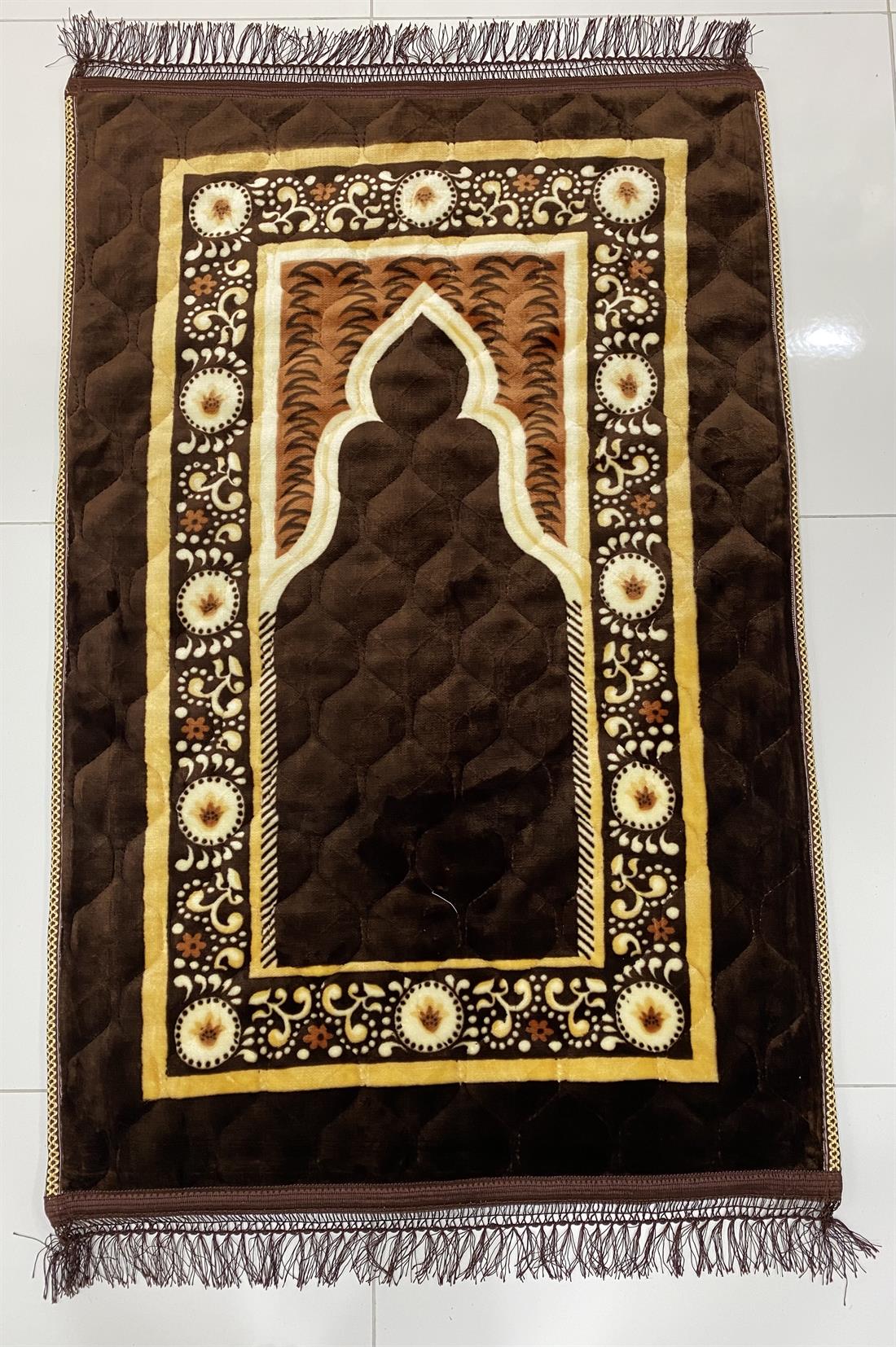 Brown Velvet Prayer Mat