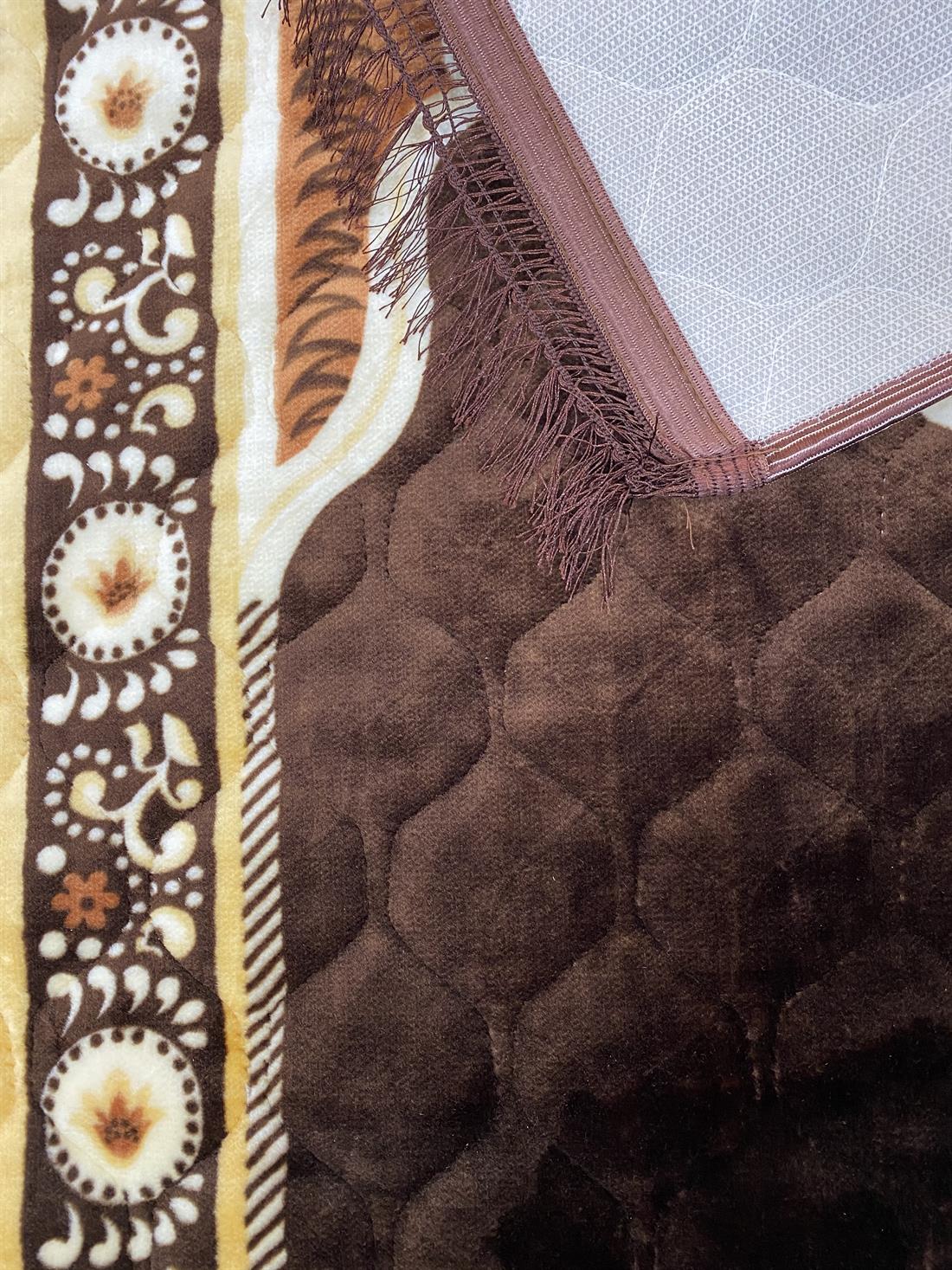 Brown Velvet Prayer Mat