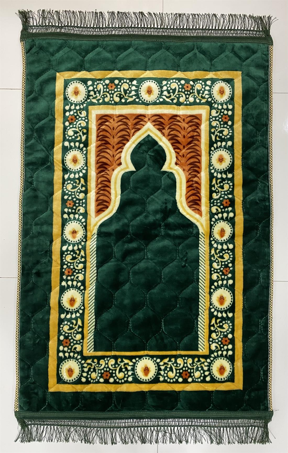 Green Velvet Prayer Mat