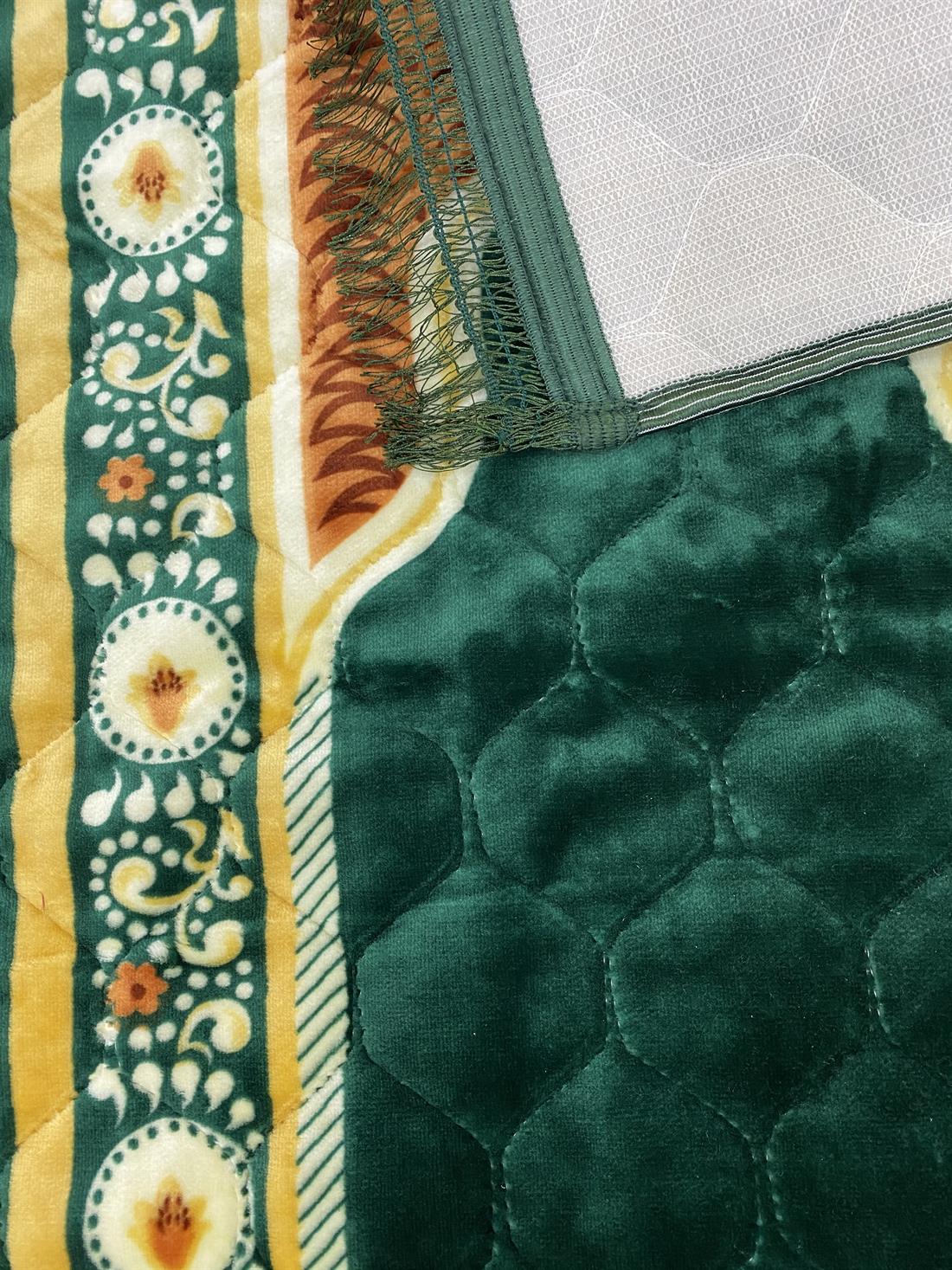 Green Velvet Prayer Mat