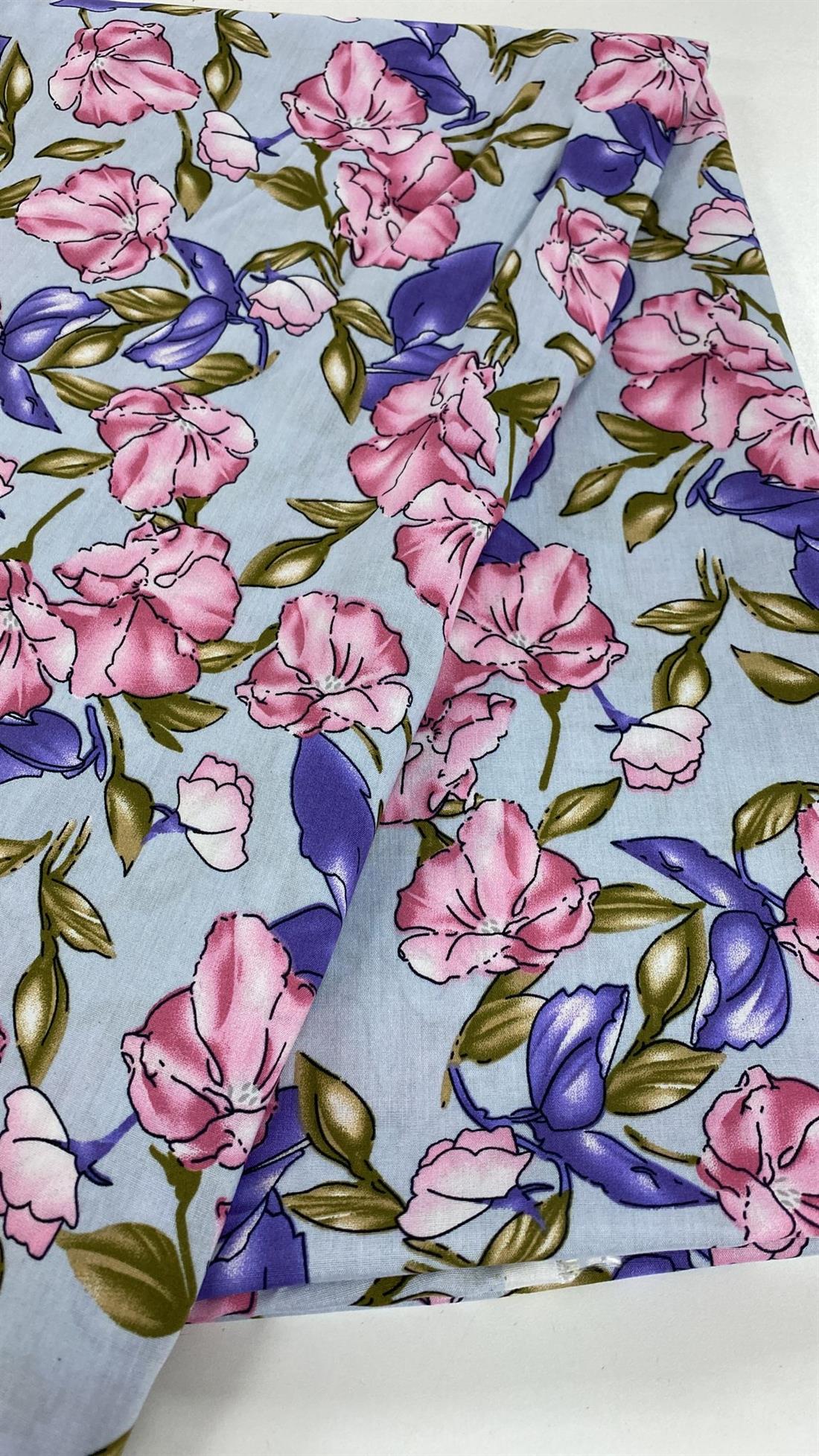 Multicolour Printed Viscose 2 Yards