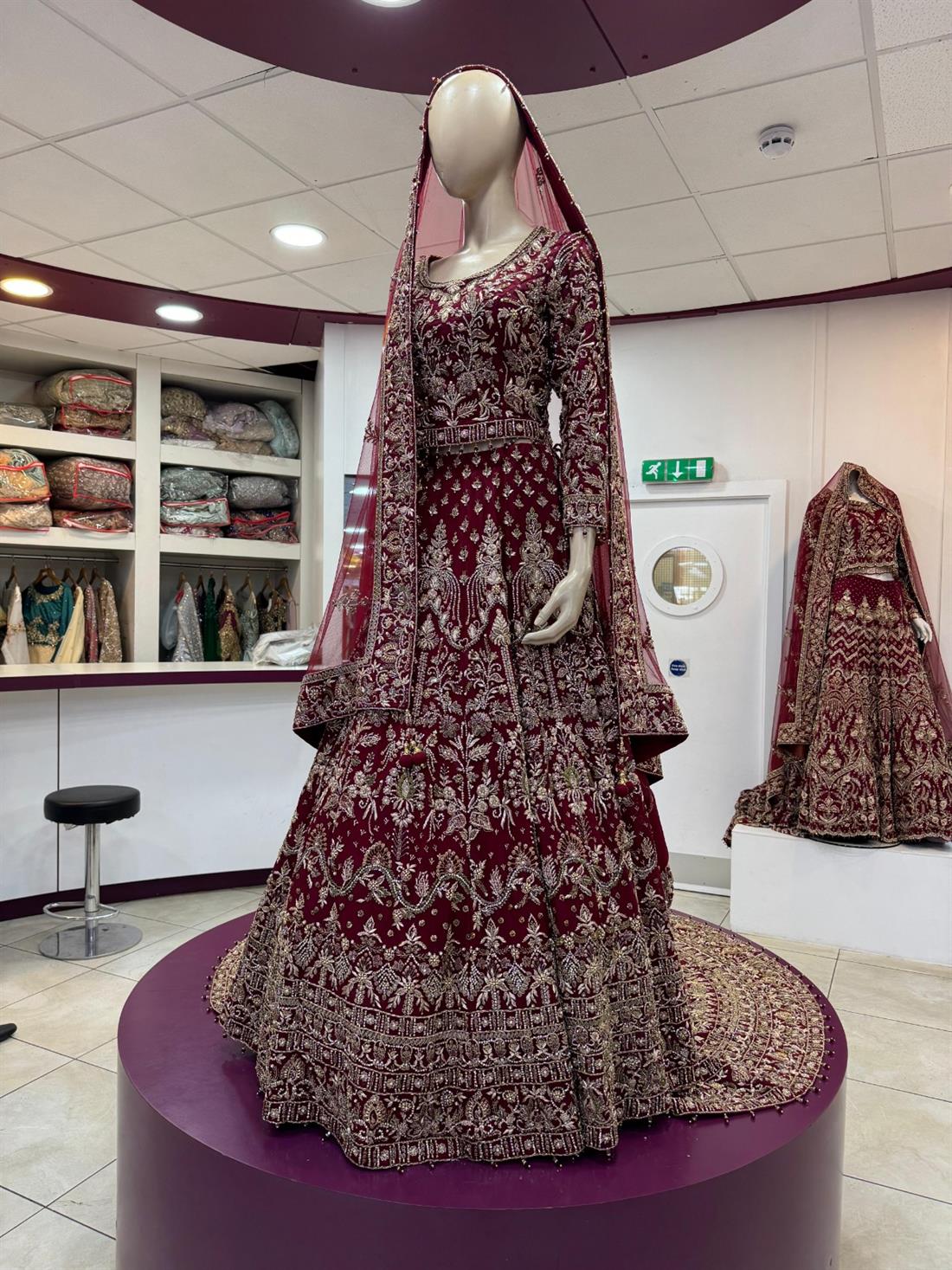 Maroon & Gold Made to Measure Bridal