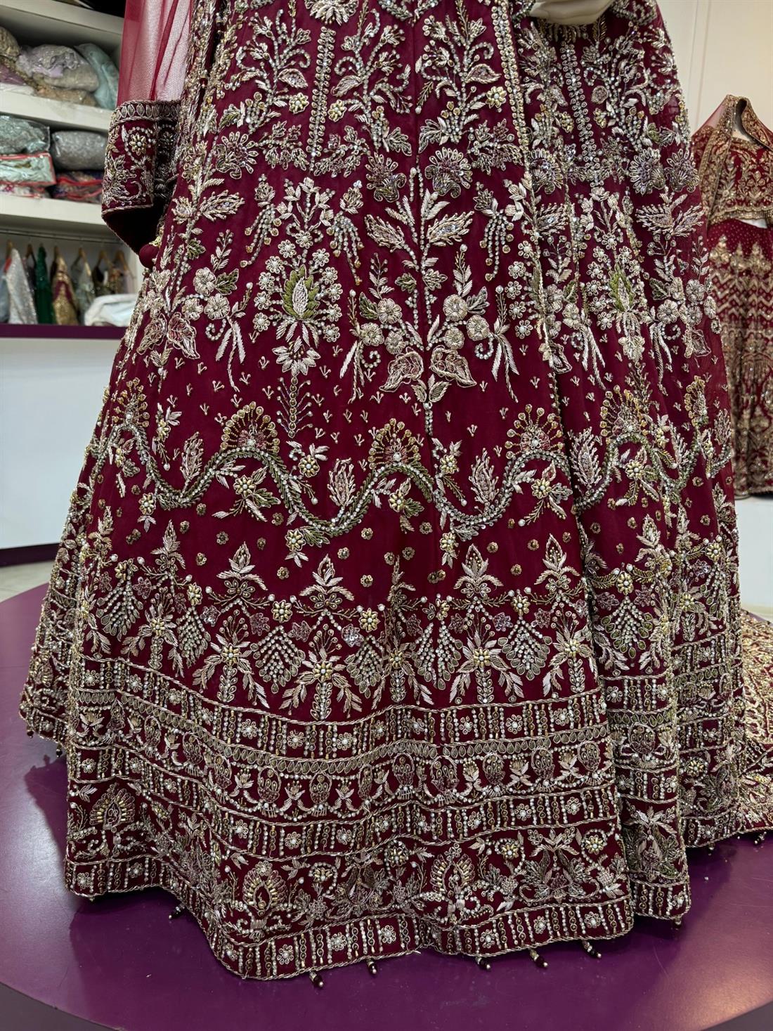 Maroon & Gold Made to Measure Bridal