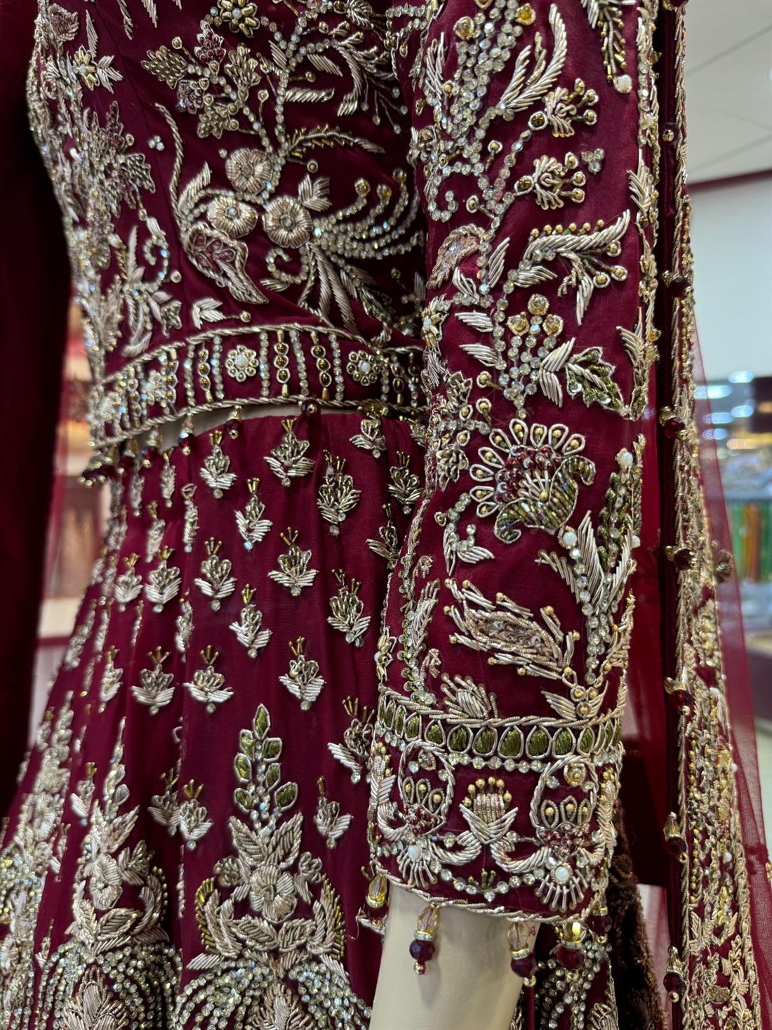 Maroon & Gold Made to Measure Bridal