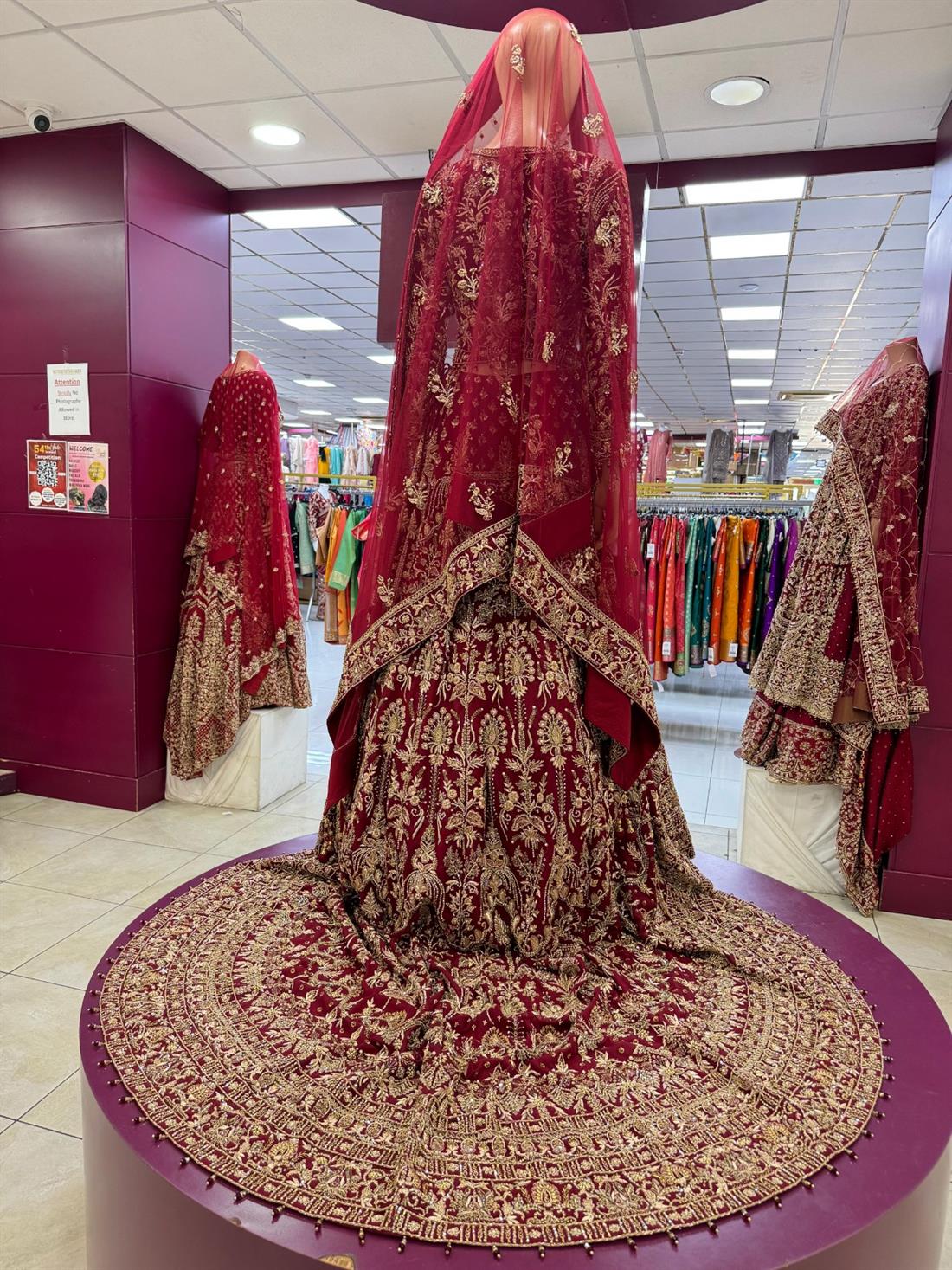 Maroon & Gold Made to Measure Bridal