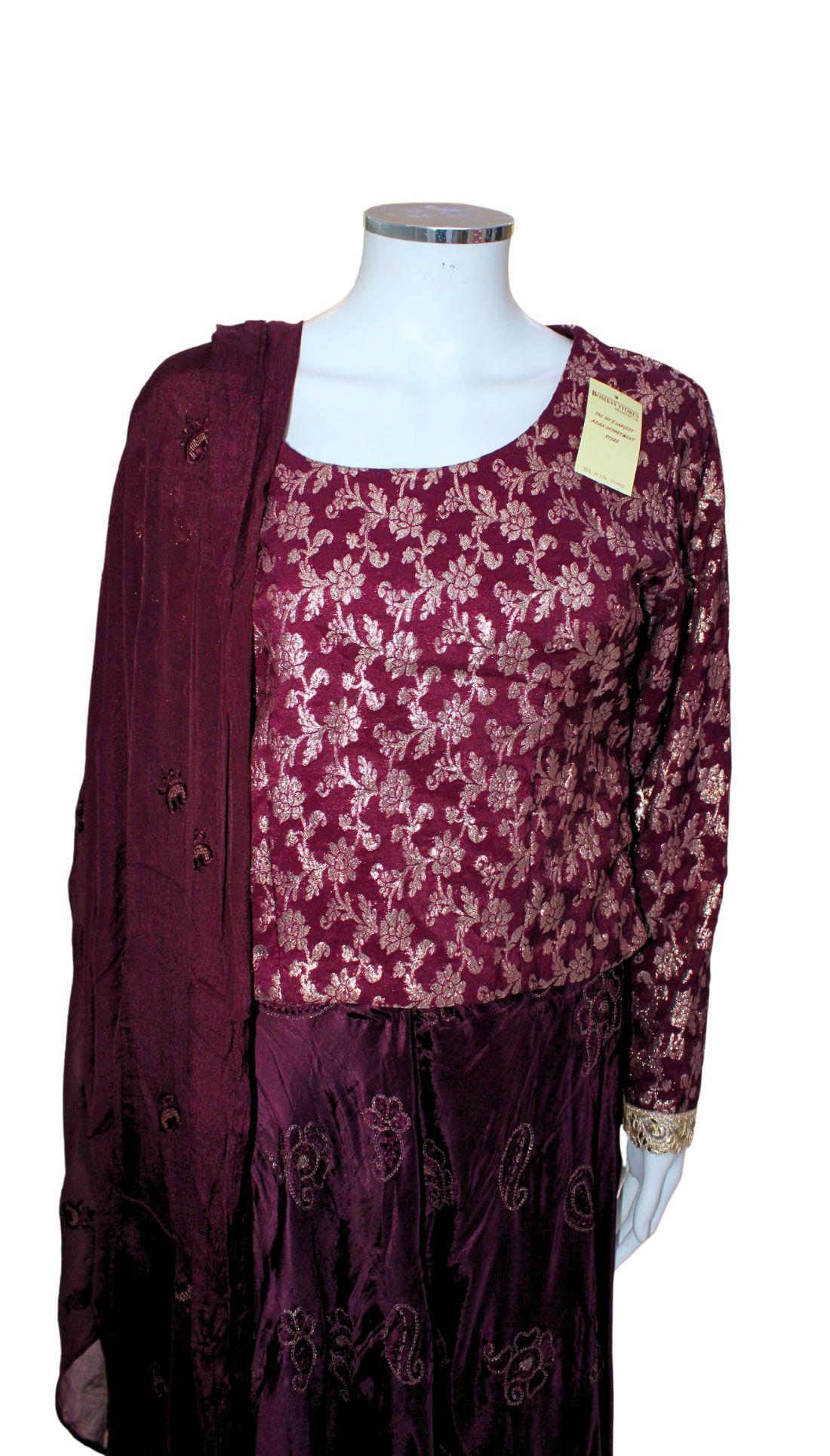 Purple Indian Party Wear Dress
