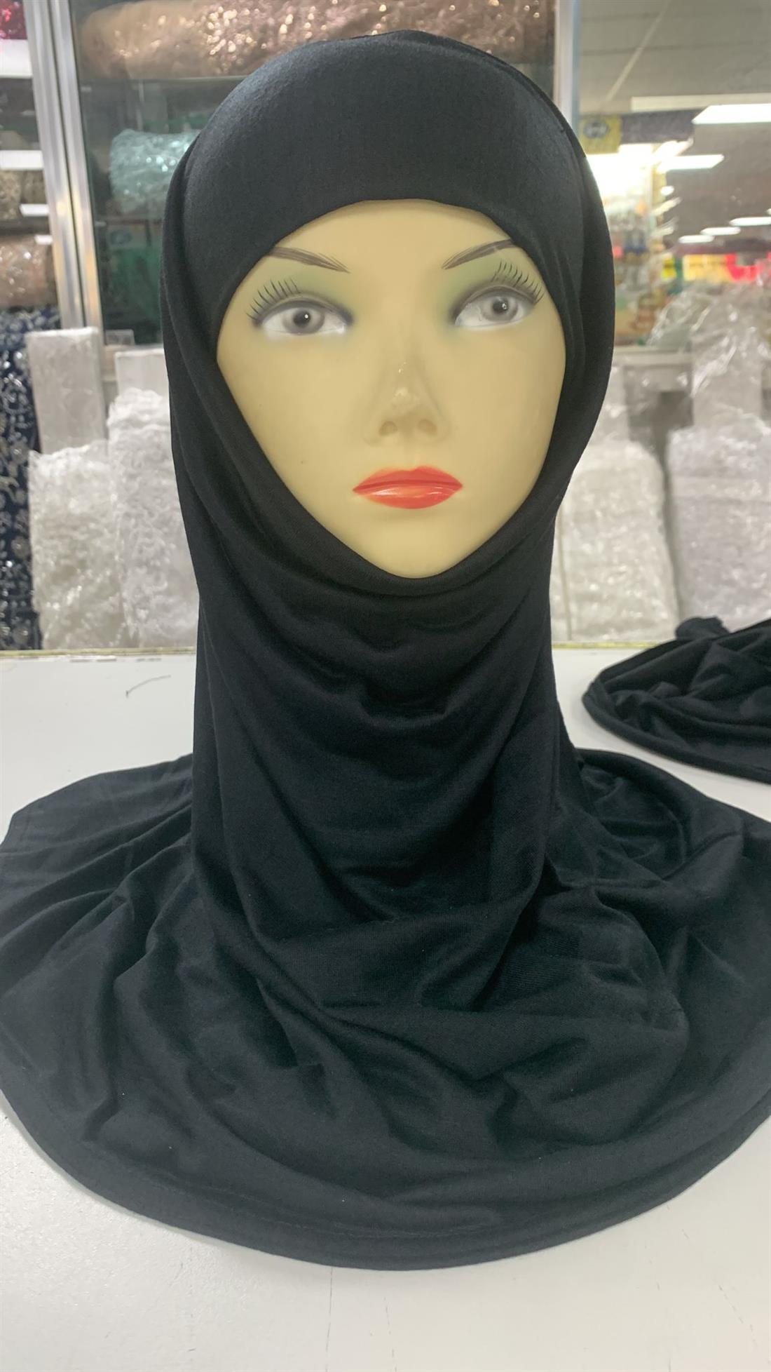 Black Jersey Hijabs