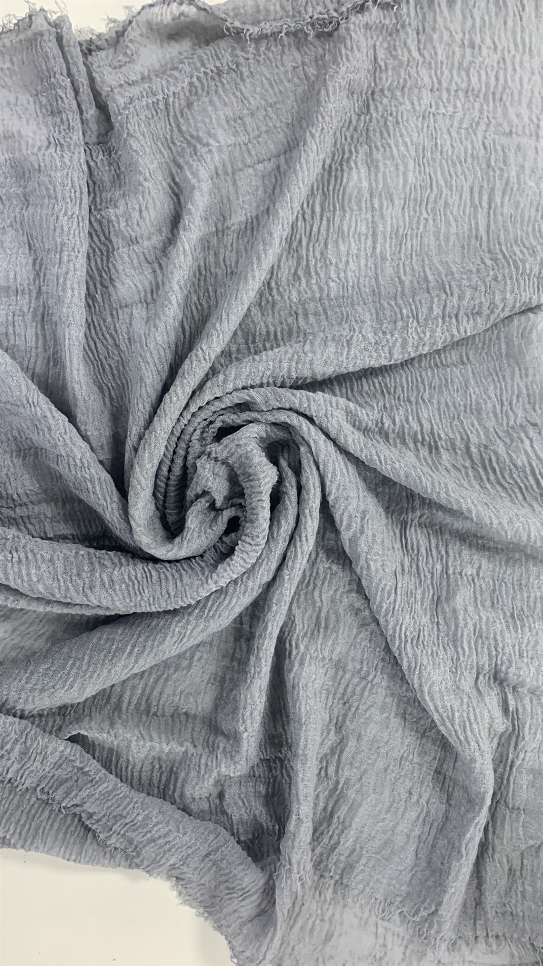 Silver & Blue Plain Scarves