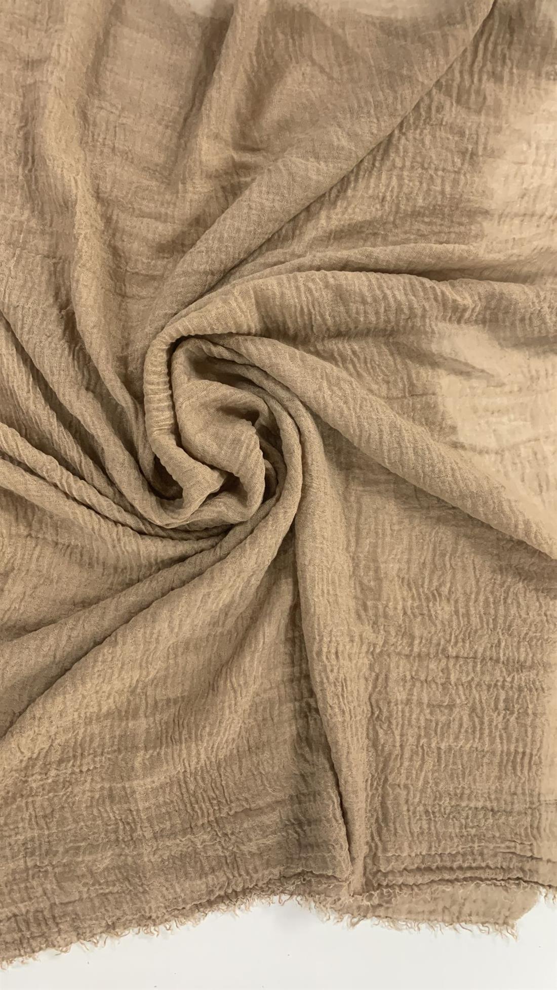 Beige & Gold Plain Scarves