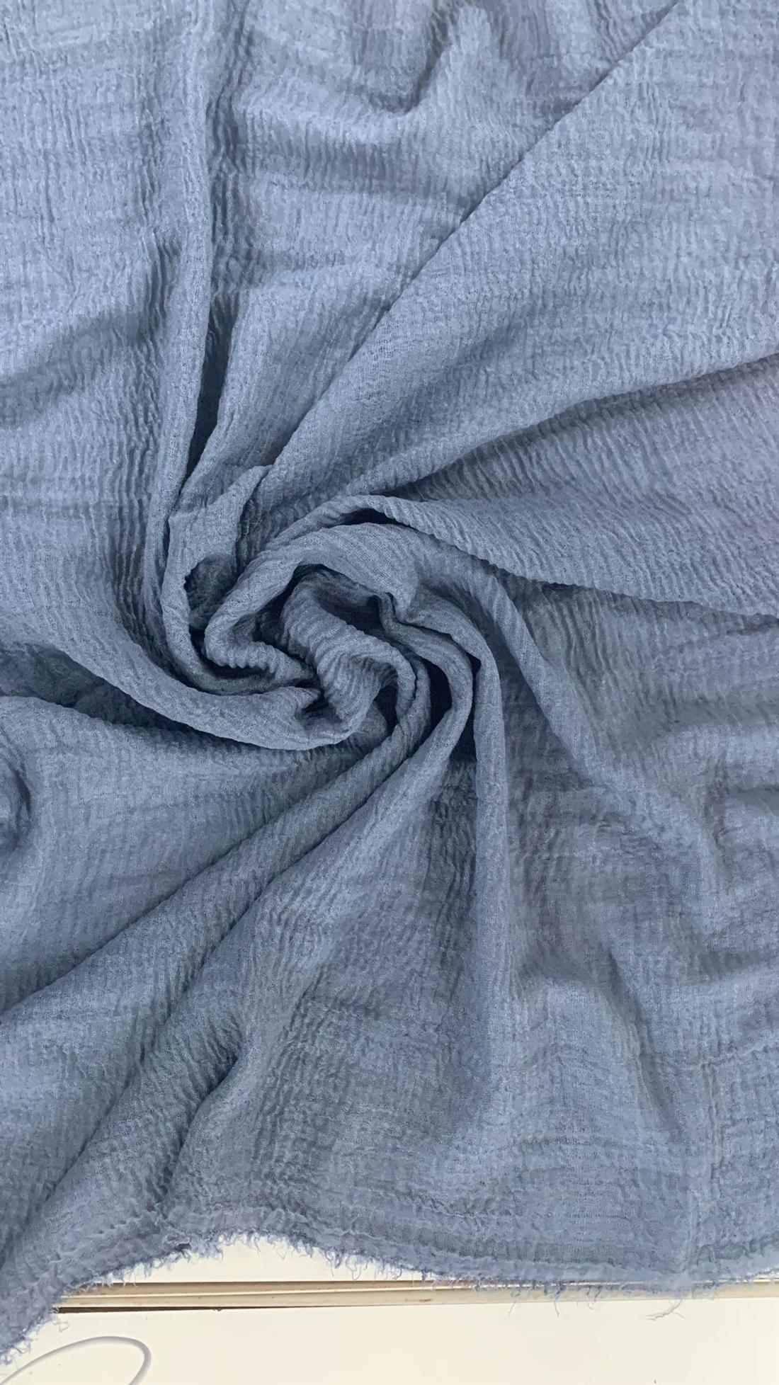 Blue Plain Scarves