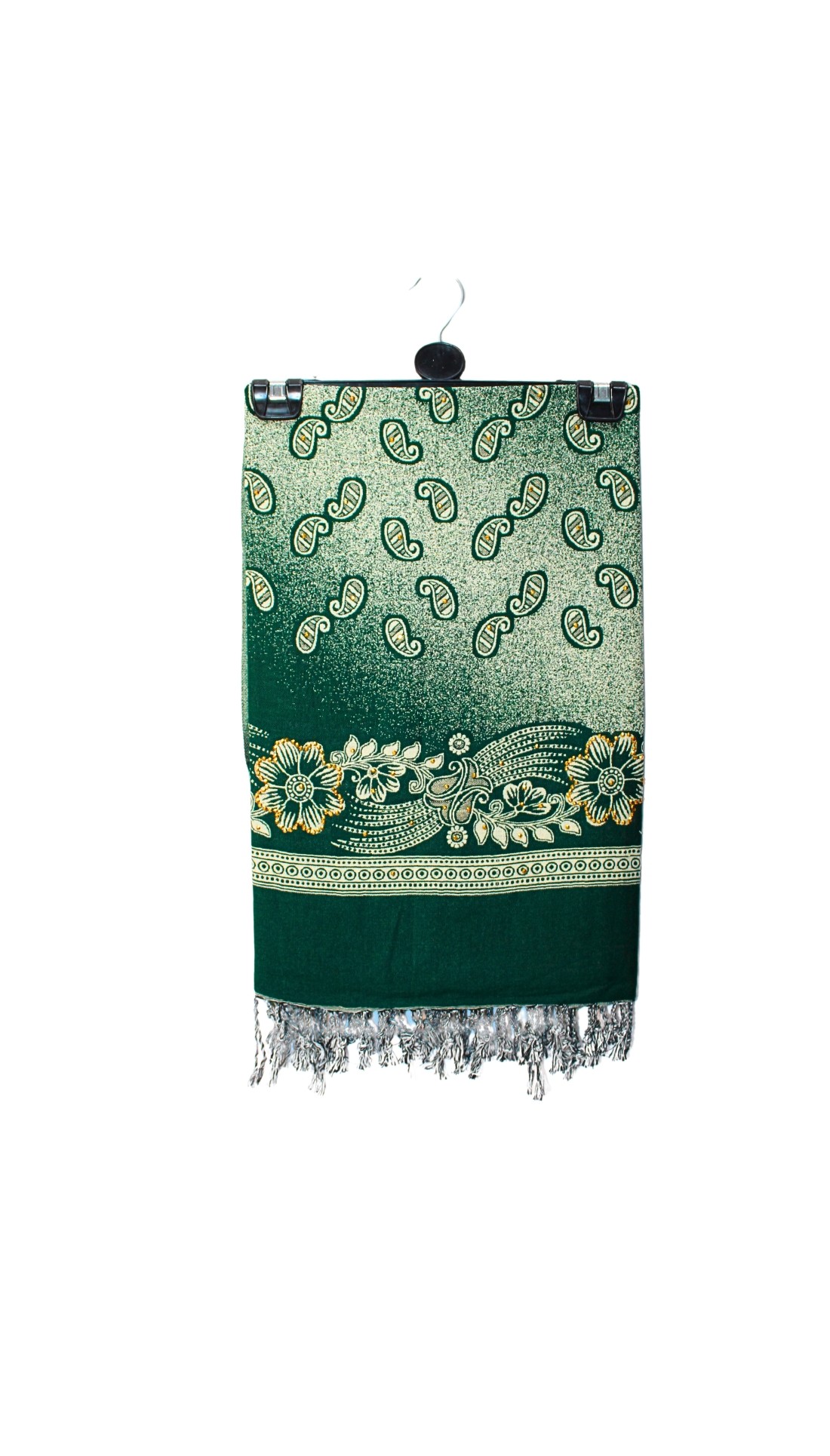 Green Embroidered Pashmina Shawl