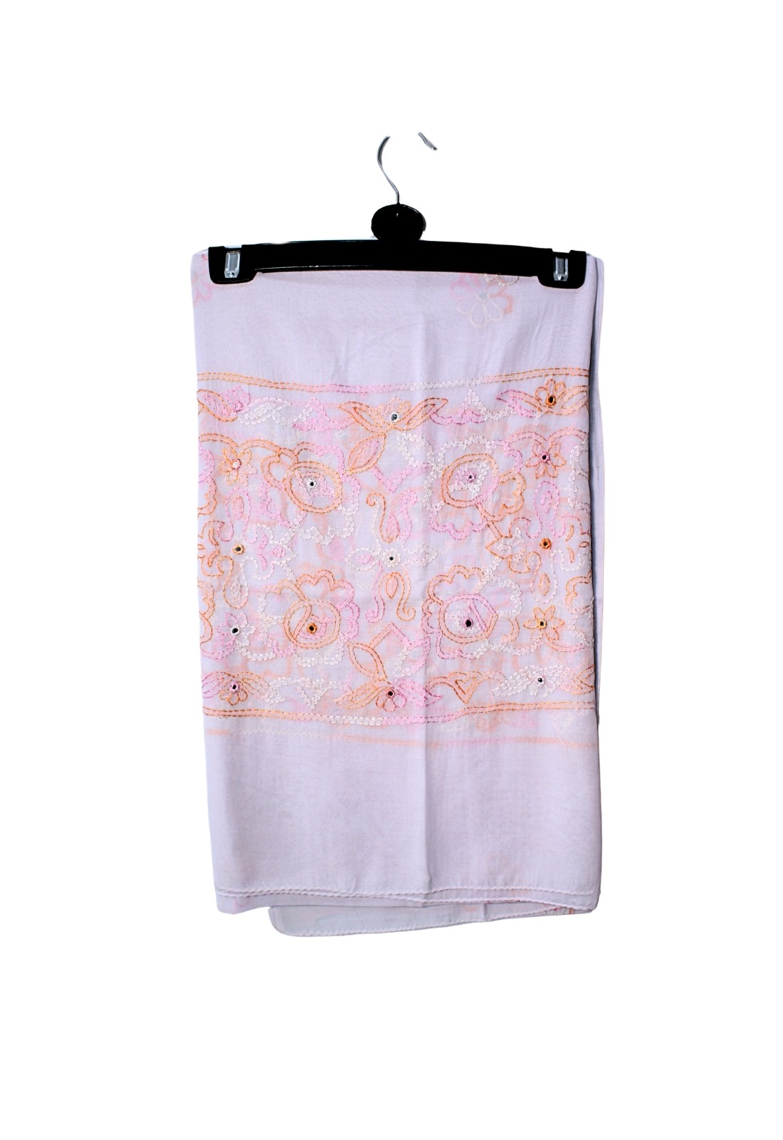 Designer Cotton Dupatta with embroidery Stole Cotton Scarf