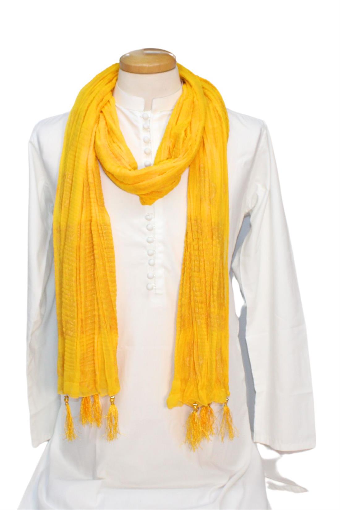 Yellow Mens Shawl