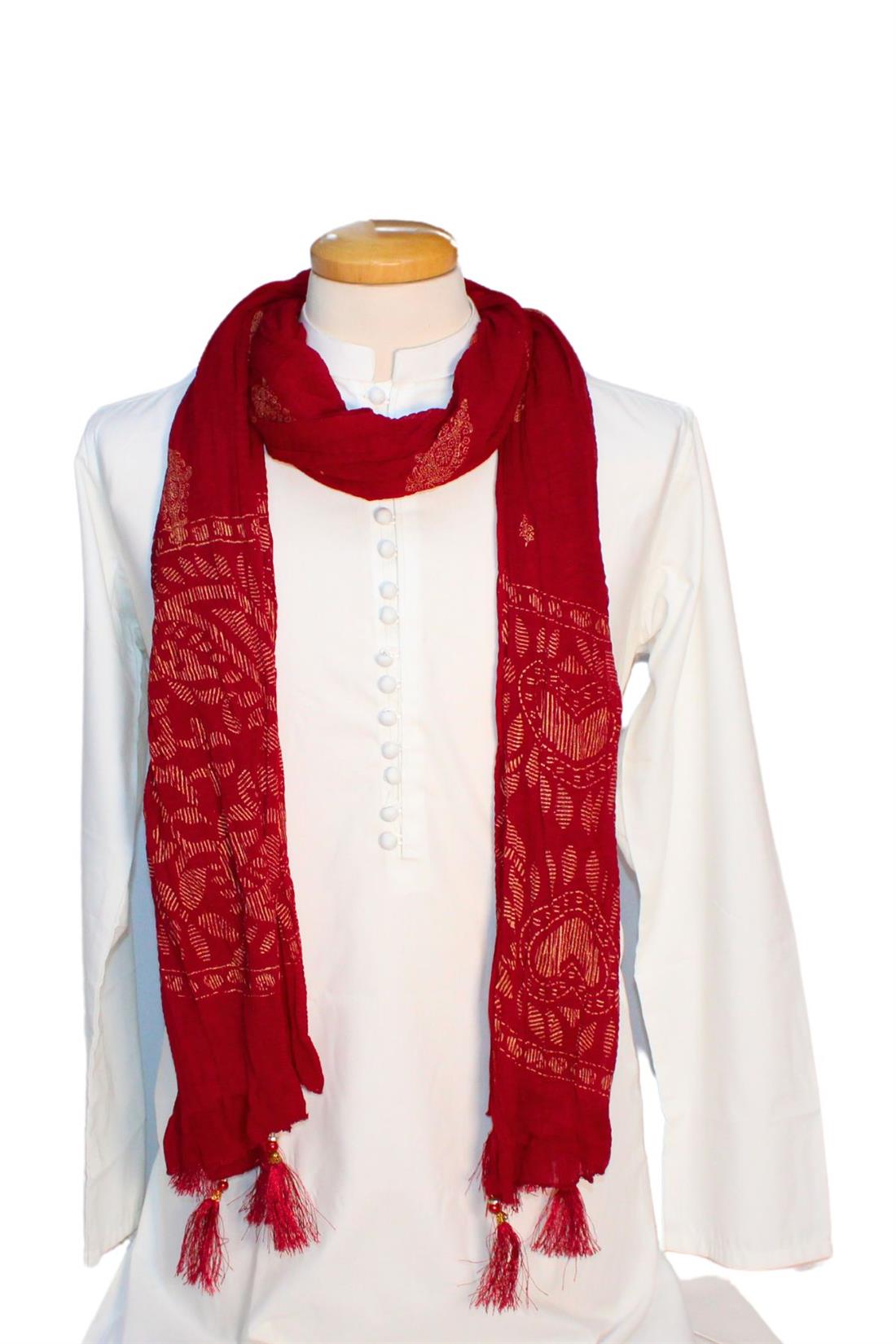 Maroon Mens Shawl