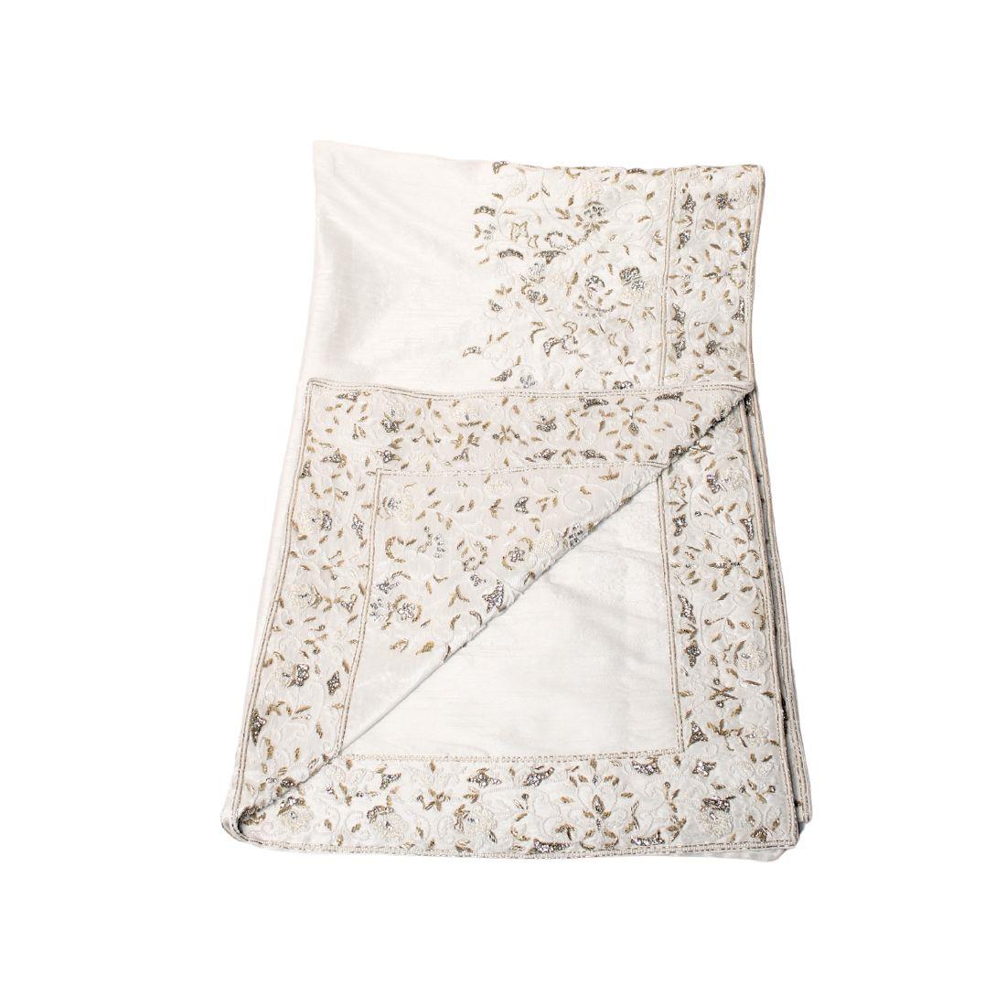 White Stone Work Mens Shawal