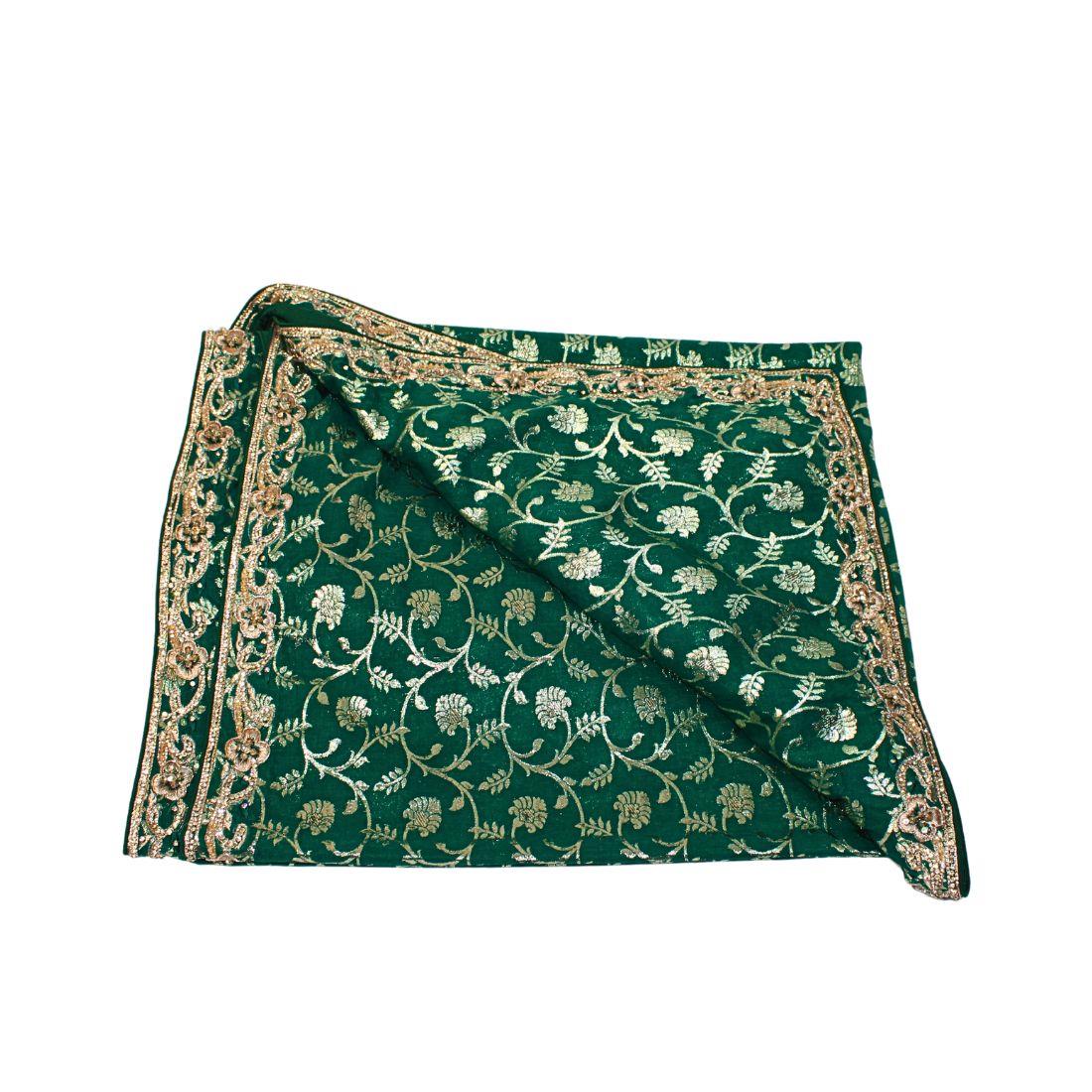 Green Stone Work Mens Shawl