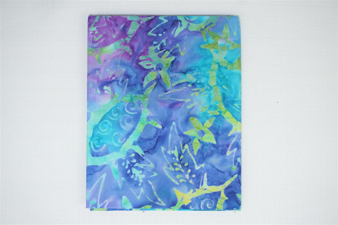 Multicolour Cotton Batik Fat Quarter