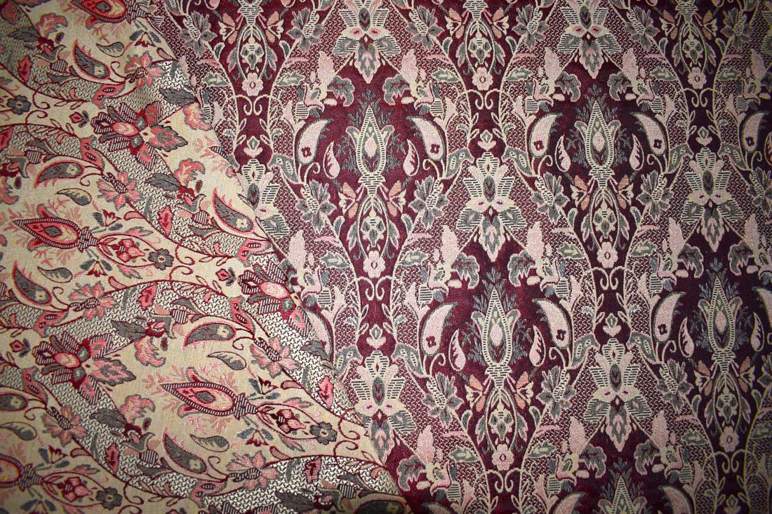 Maroon & Gold Coloured Tapestry
