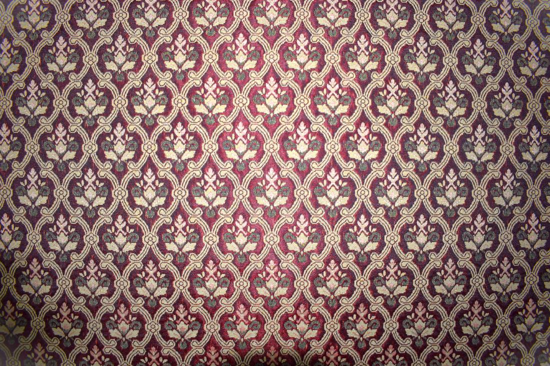 Maroon & Gold Coloured Tapestry