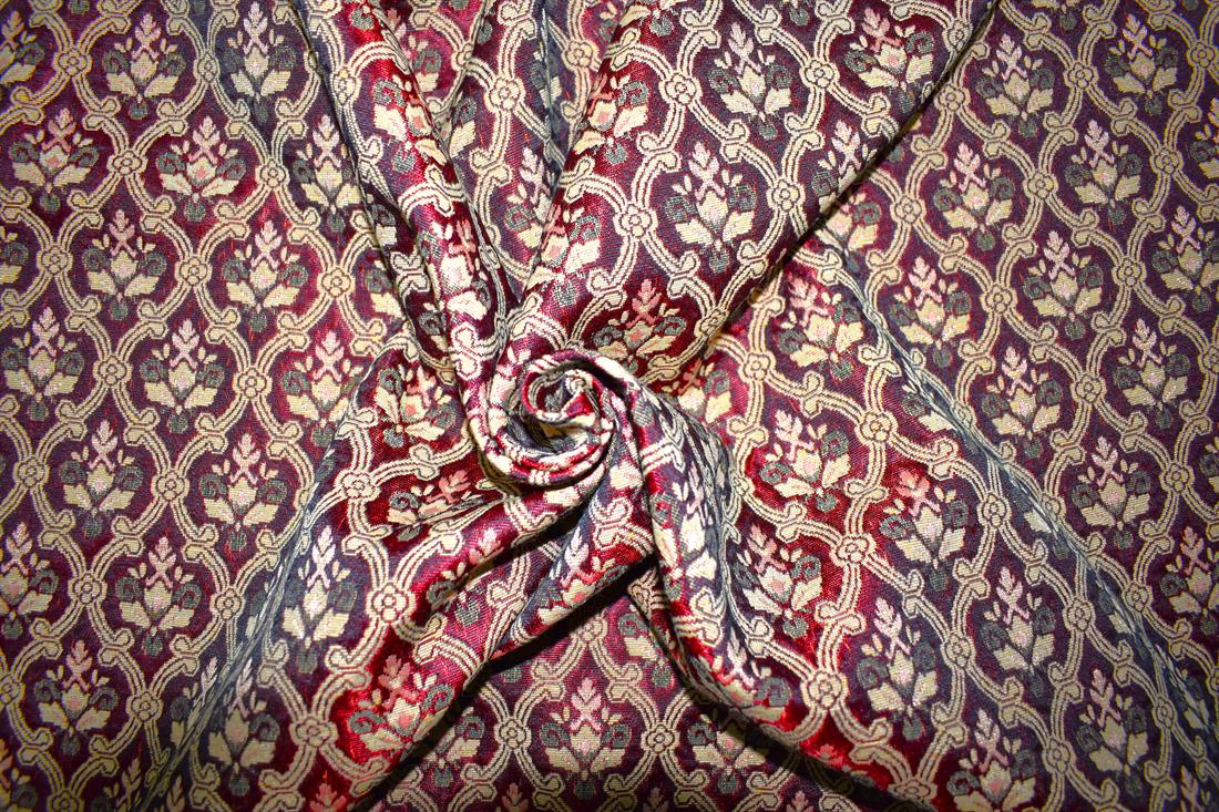 Maroon & Gold Coloured Tapestry