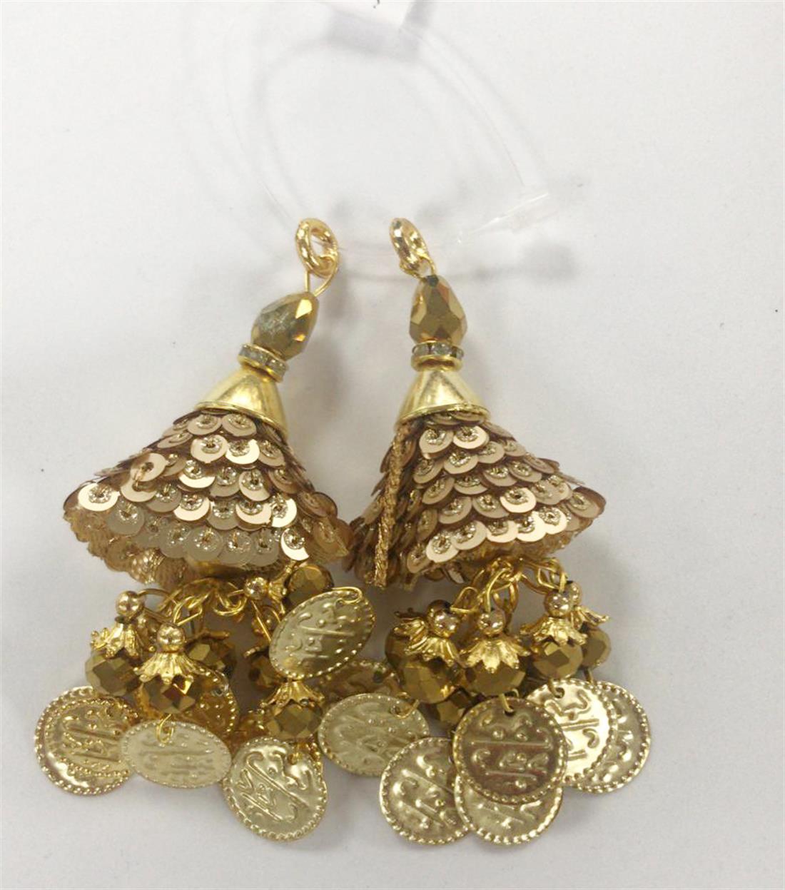 Gold Beaded Tassels