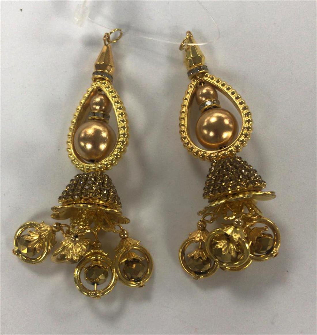 Gold Beaded Tassels