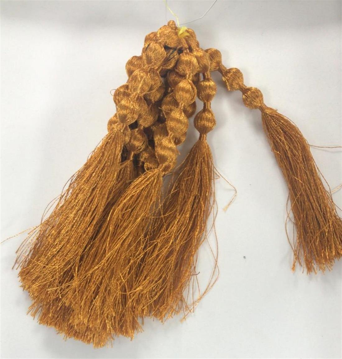 Brown & Gold Tassels