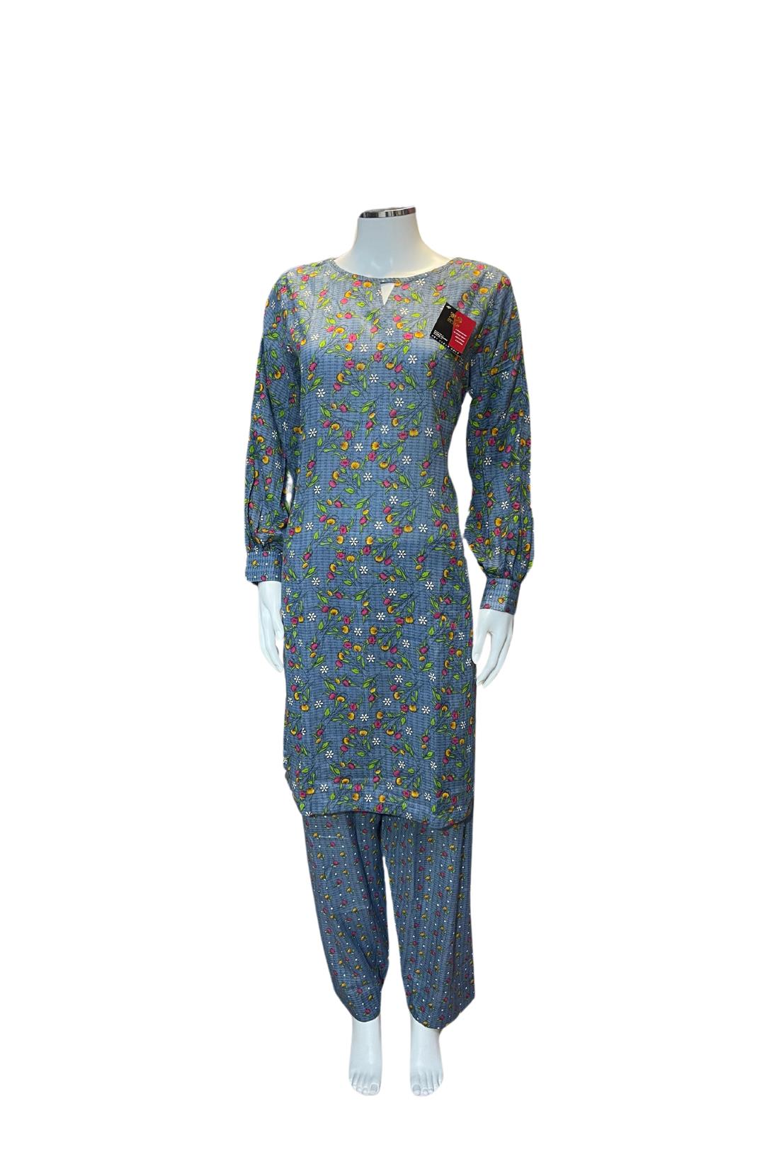 Powder Blue Ladies 3 Piece Suit