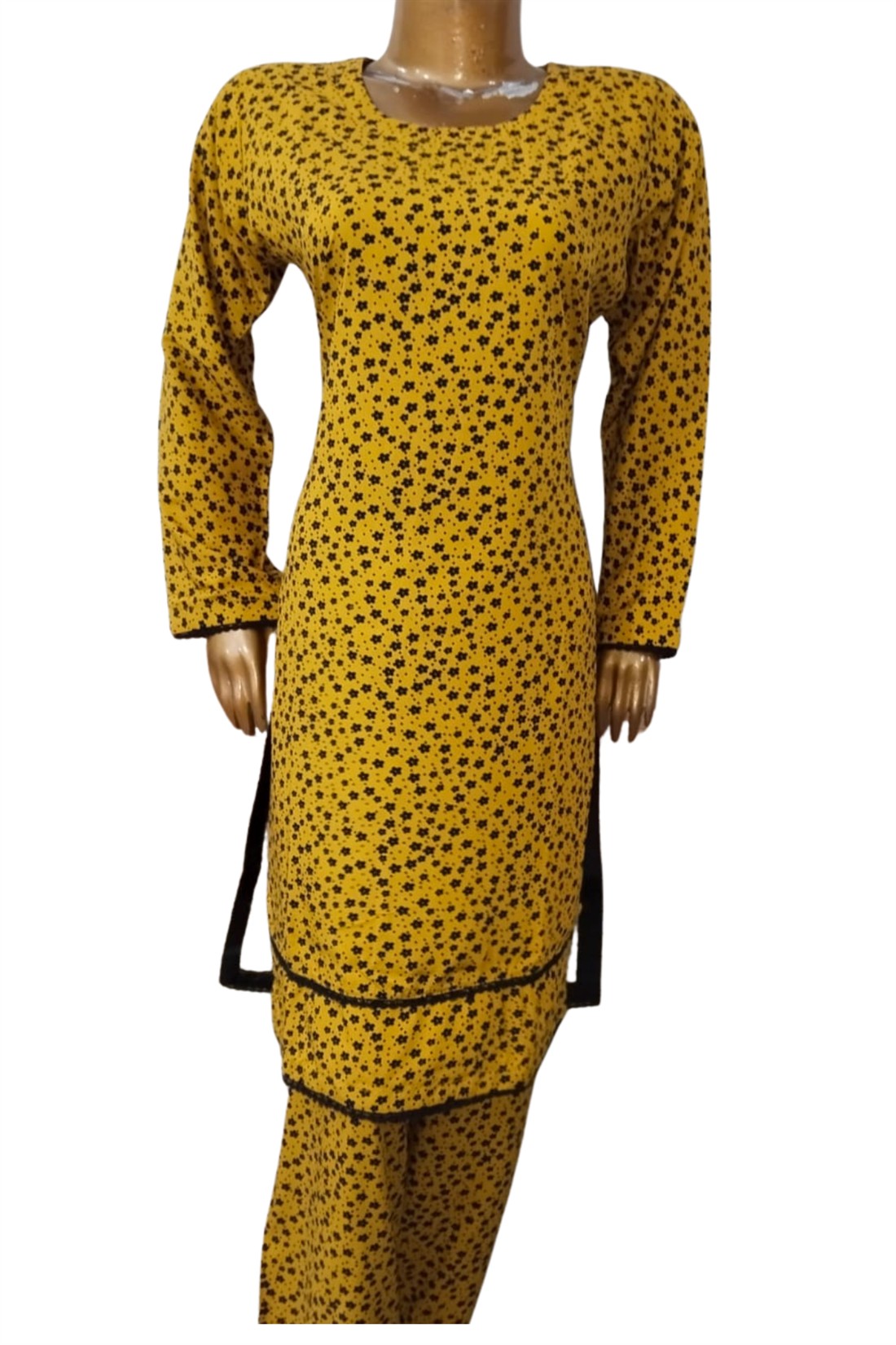 Mustard 2 Piece Pakistani Summer Linen Salwar & Kameez Set