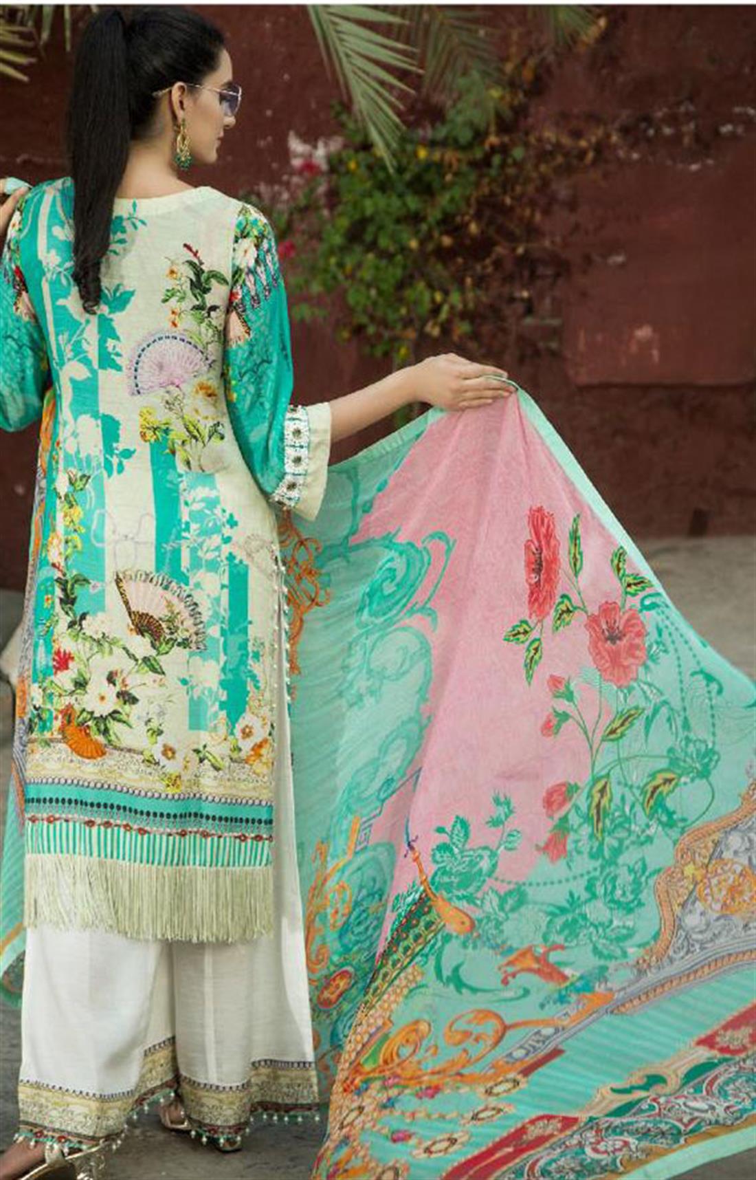Rama Green Unstitched Suits