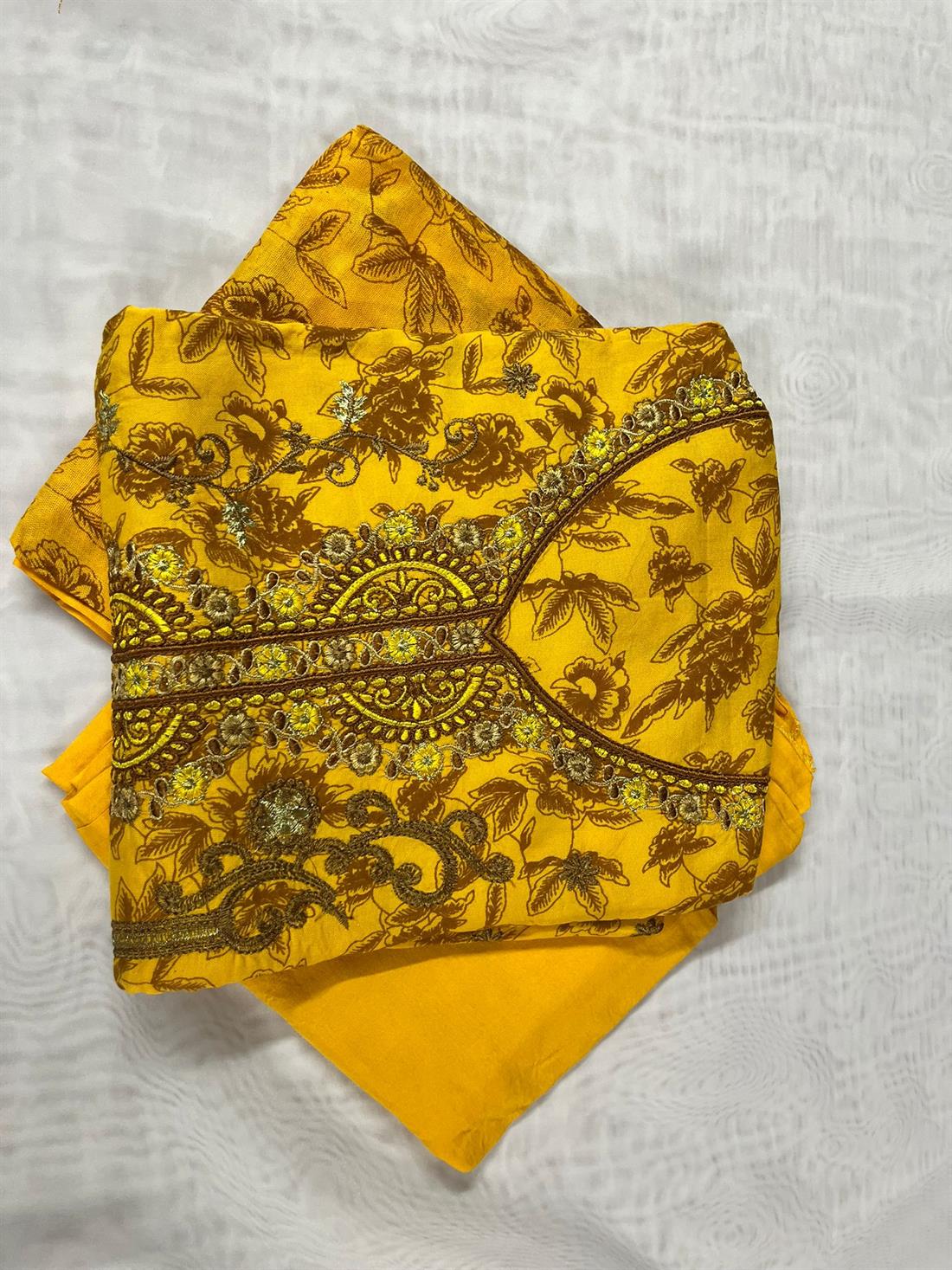 Yellow Unstitched 3 Piece Suits