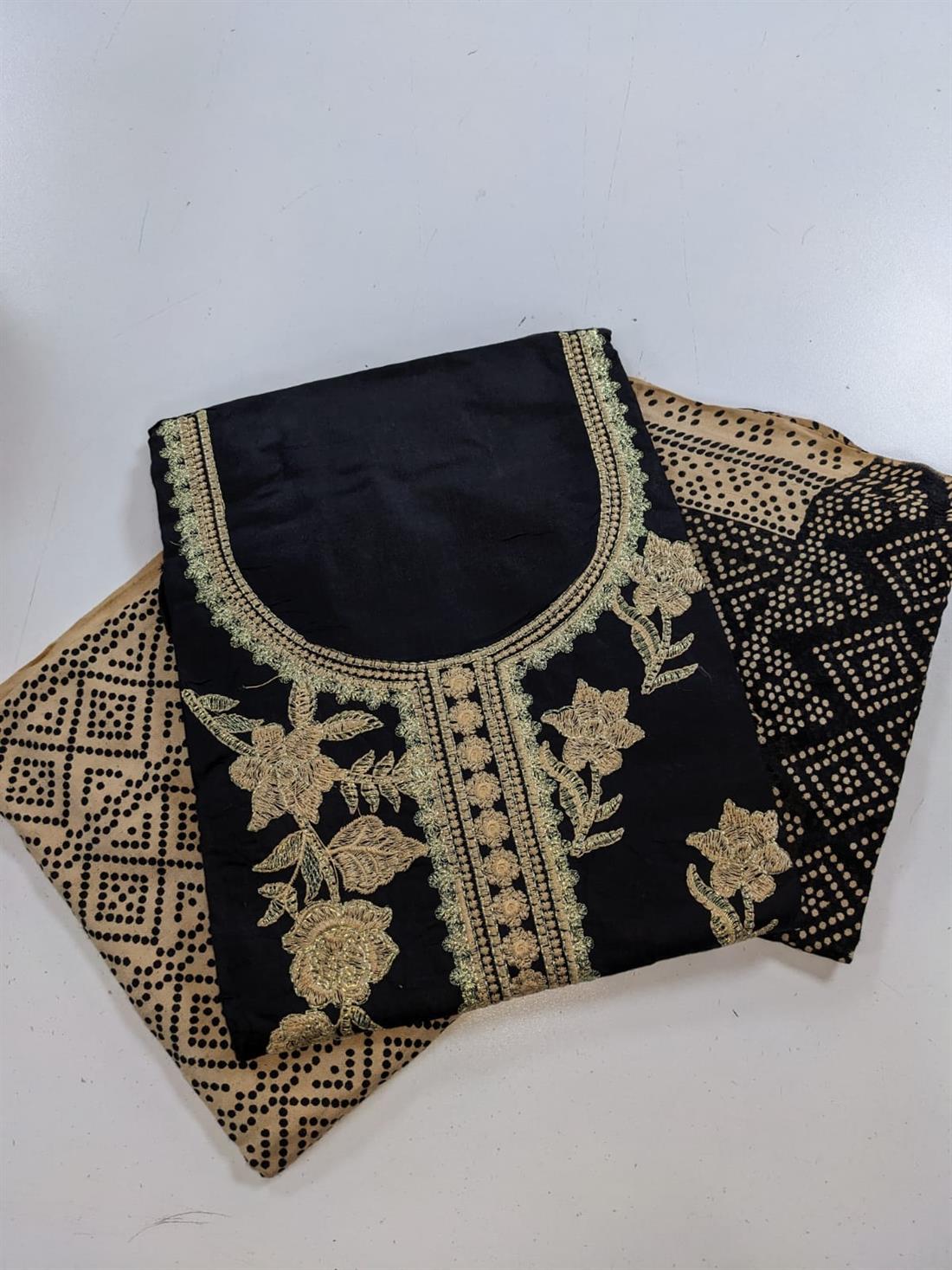 Black Unstitched 3 Piece Suit