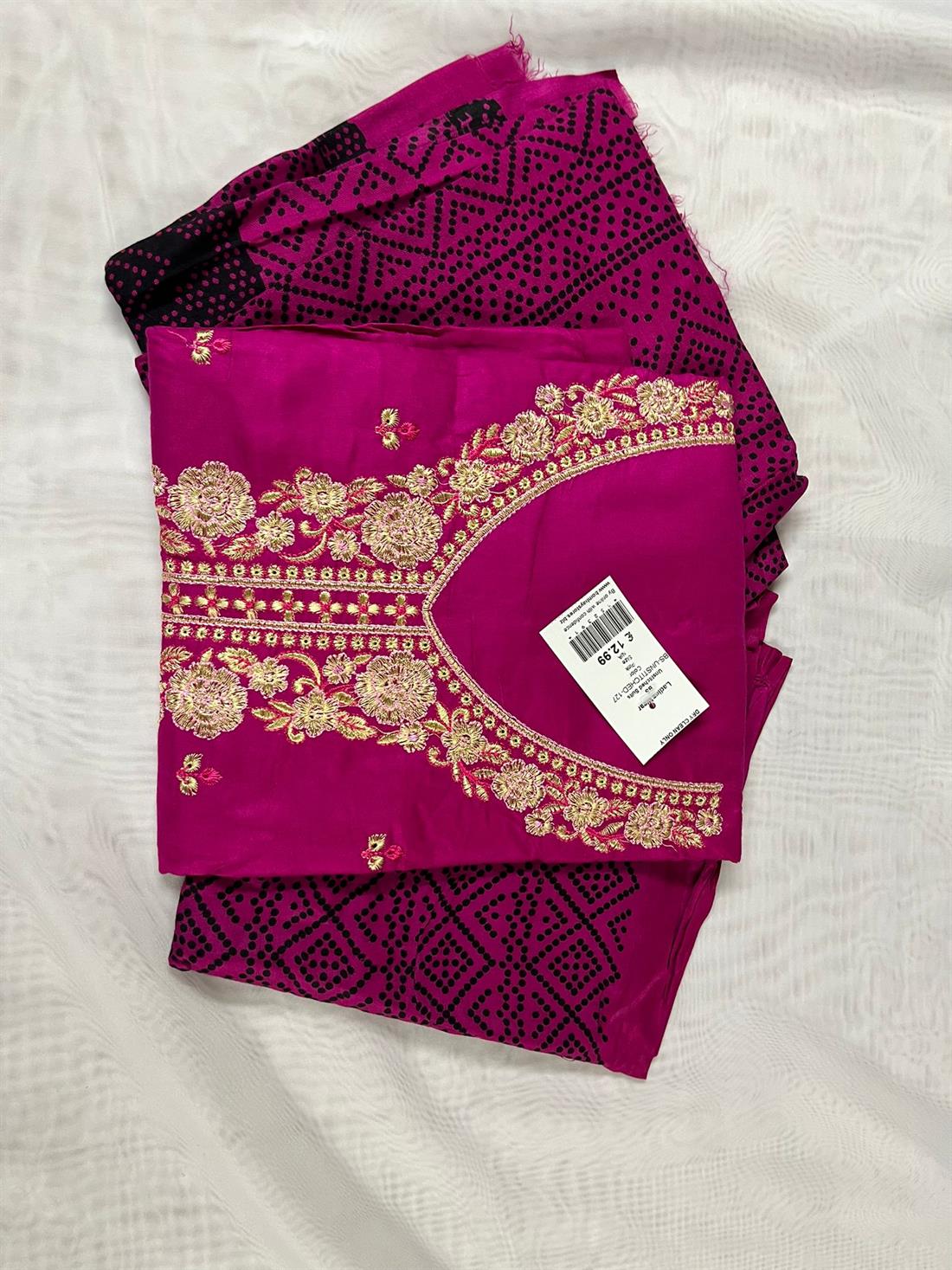 Hot Pink Unstitched 3 Piece Suits