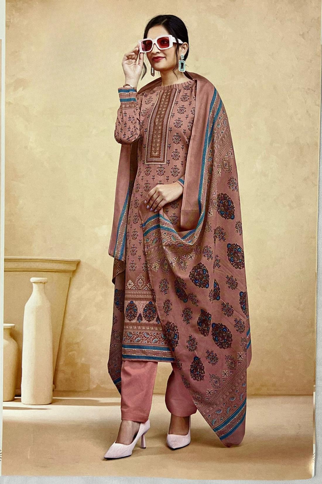 Pink Unstitched 3 Piece Suits