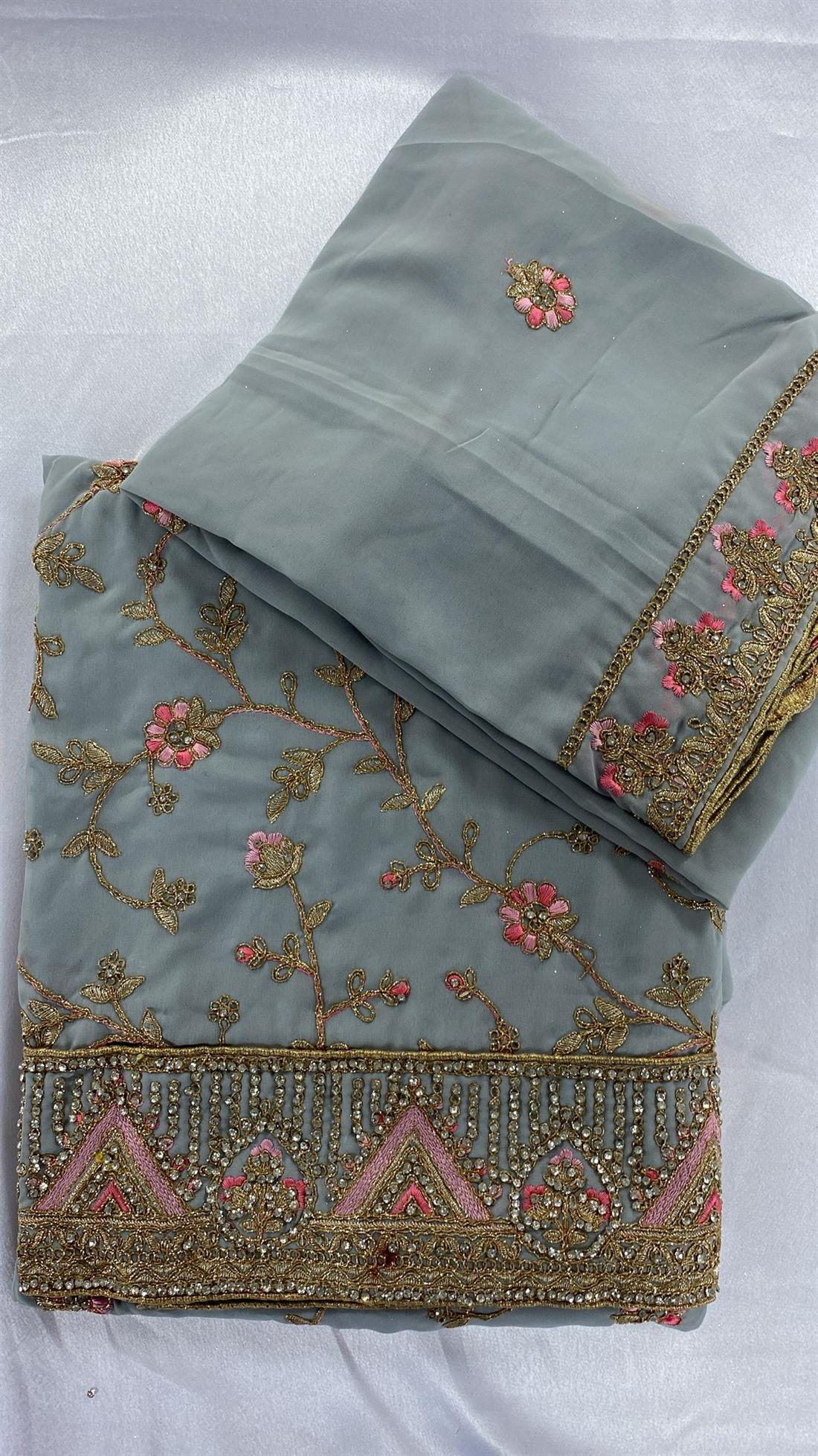 Ice Blue Unstitched Suit