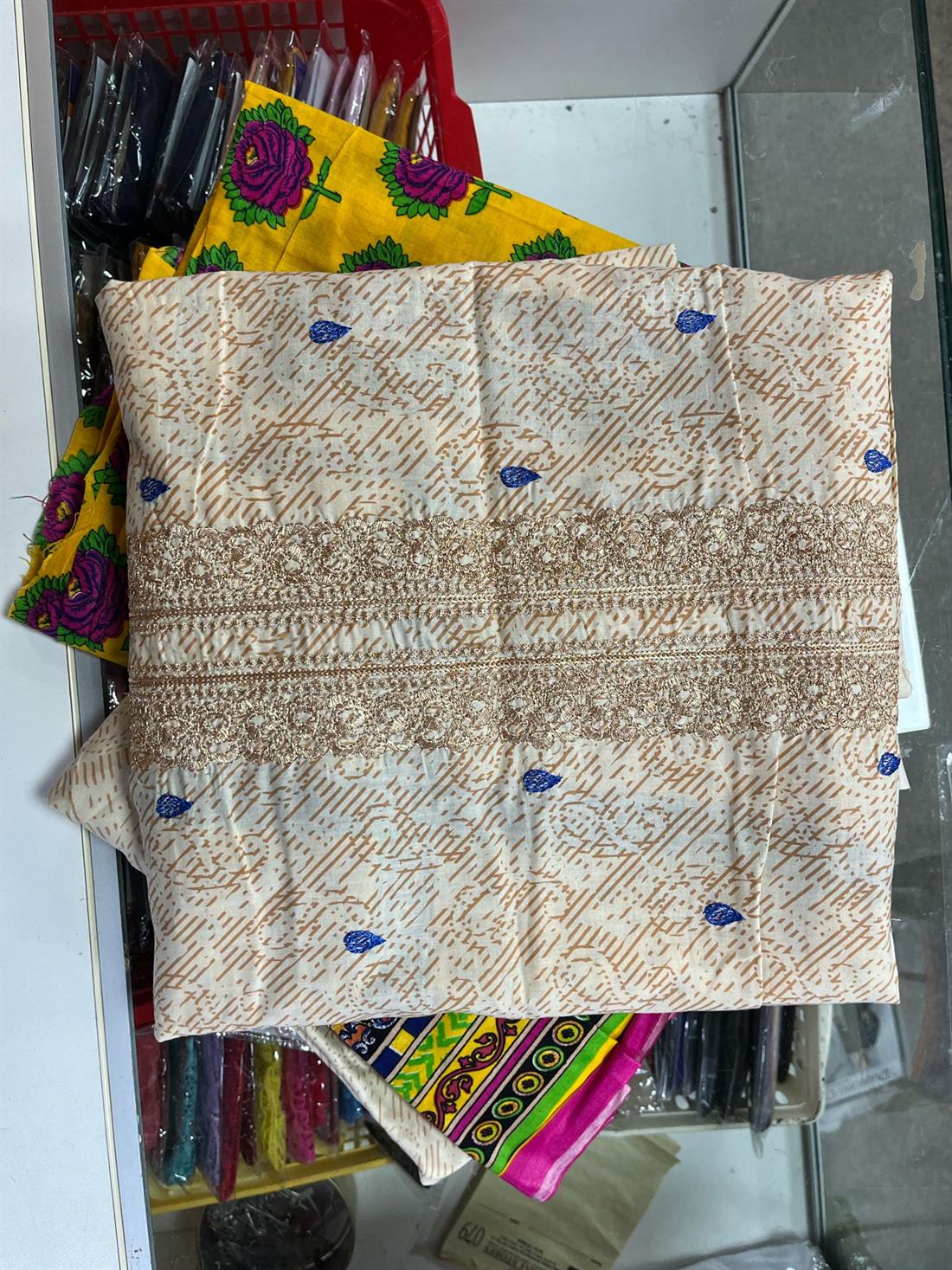 Skin Embroidered Mysoori Lawn Suit