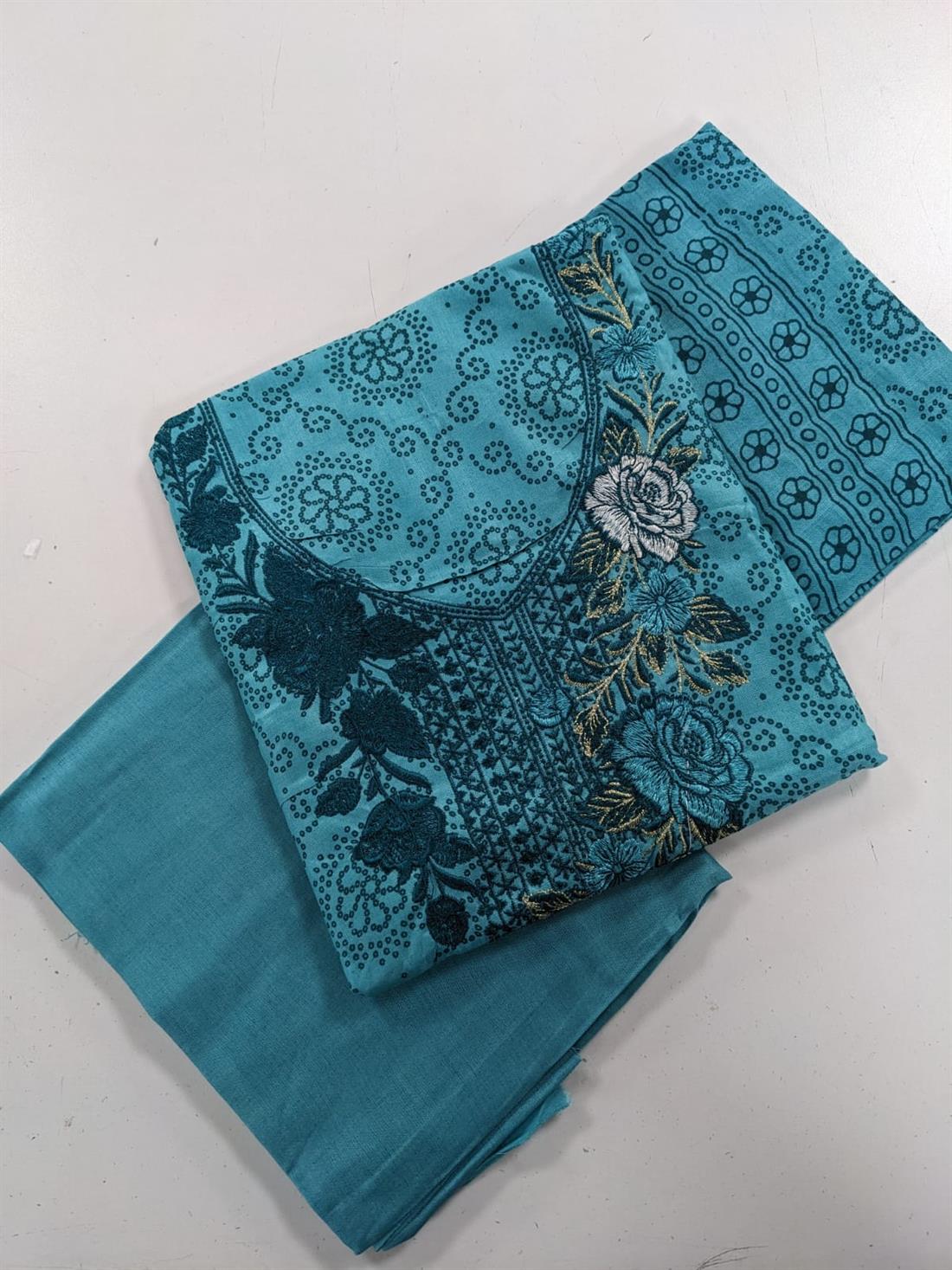 Sky Blue Unstitched 3 Piece Suit