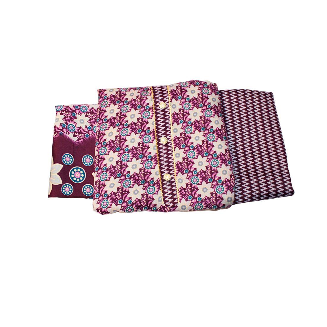 Purple Unstitched 3 Piece Suits