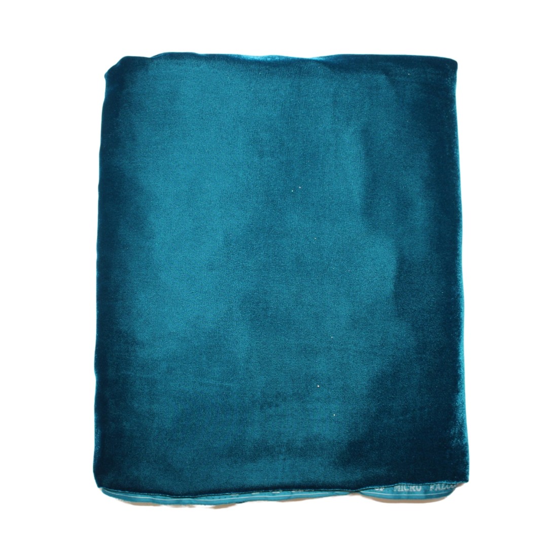 Petrol Embroidered 4 Yards Micro Velvet Plain Fabric Suit 58" Luxury 7000 Grade